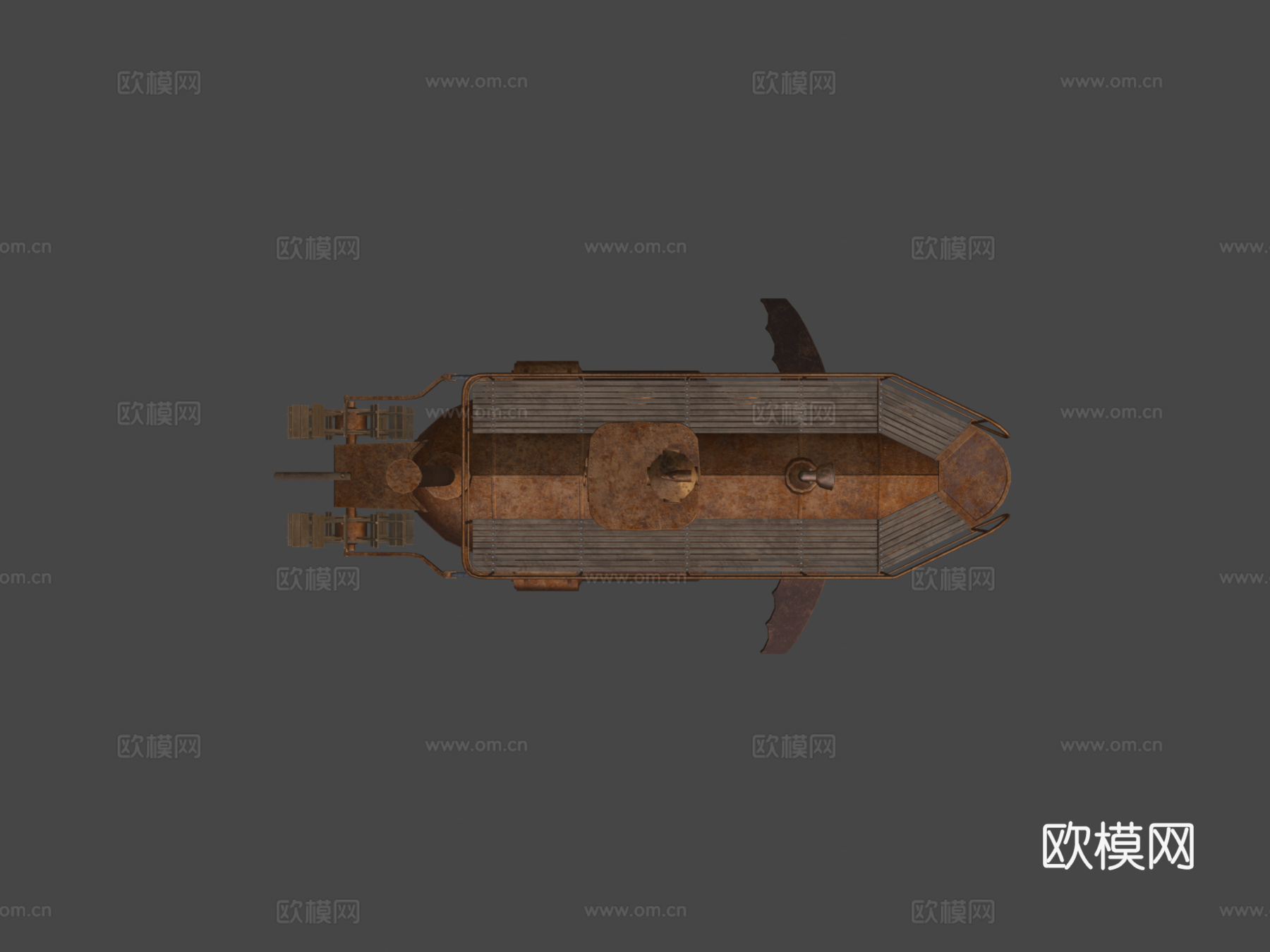 古代潜艇su模型