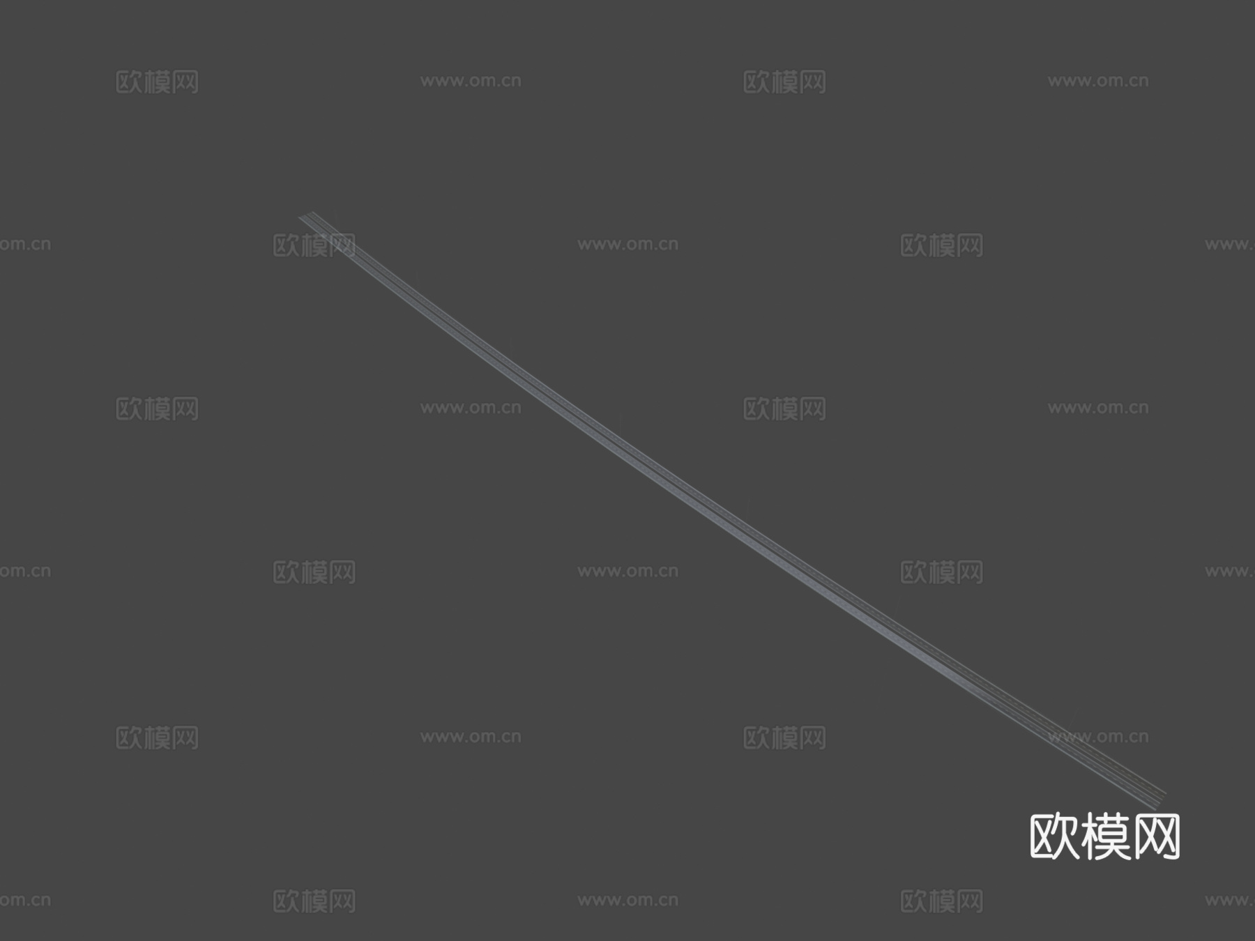米约高架桥 灯光su模型