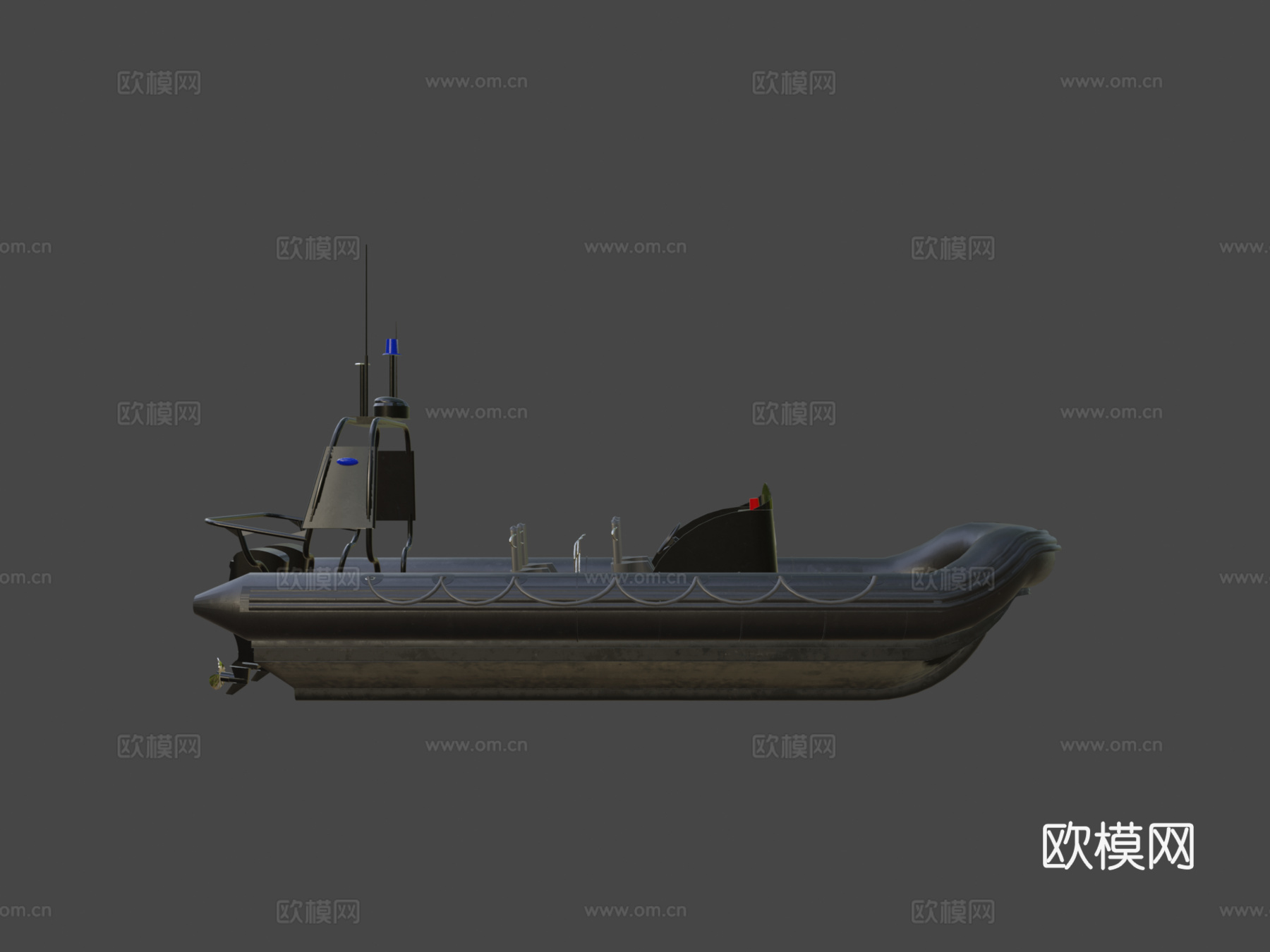 黄道带警用艇su模型