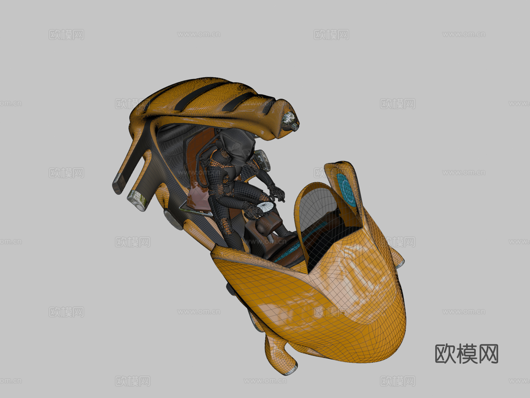 大黄蜂气垫船su模型