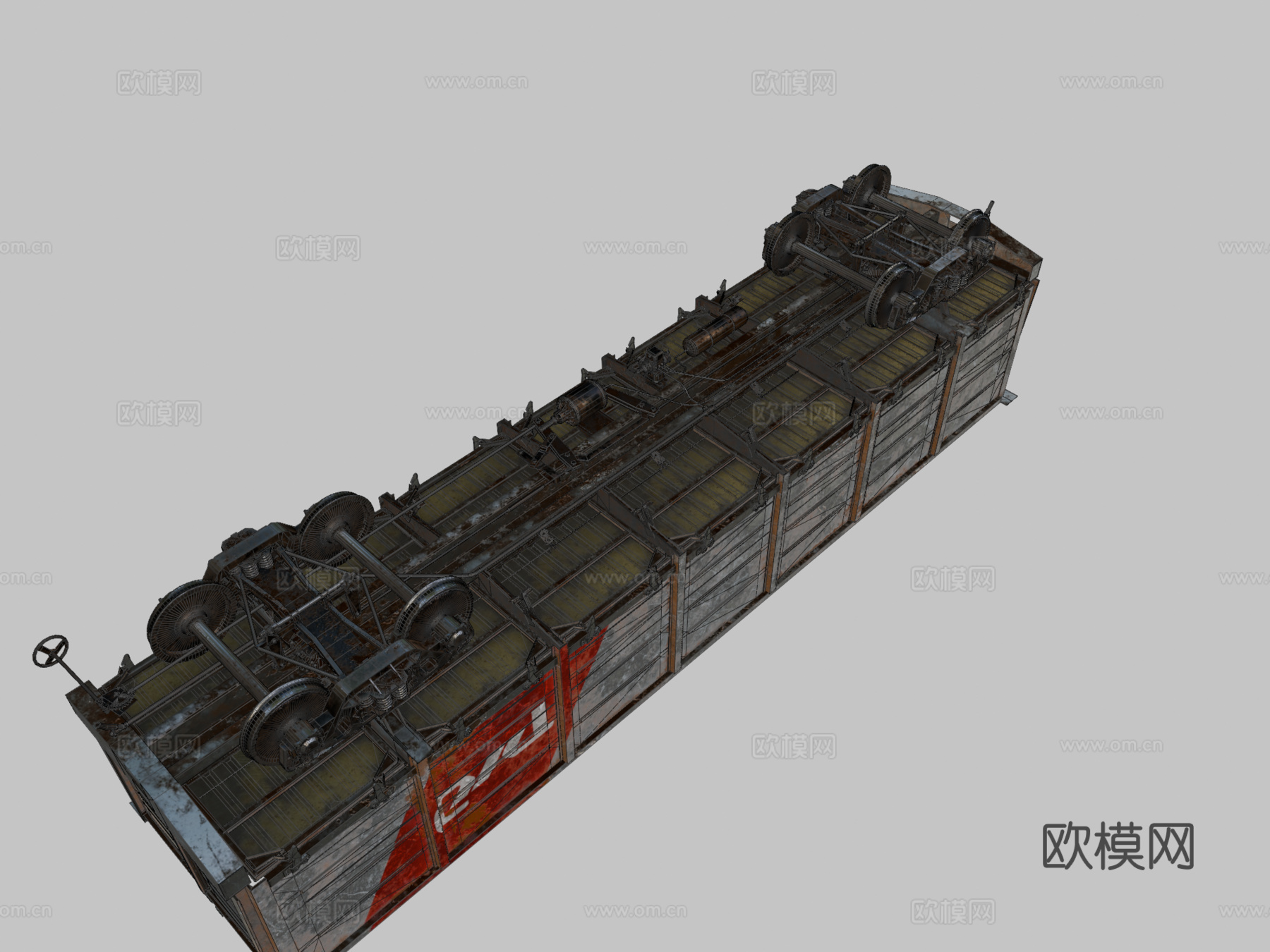 带舱口马车su模型