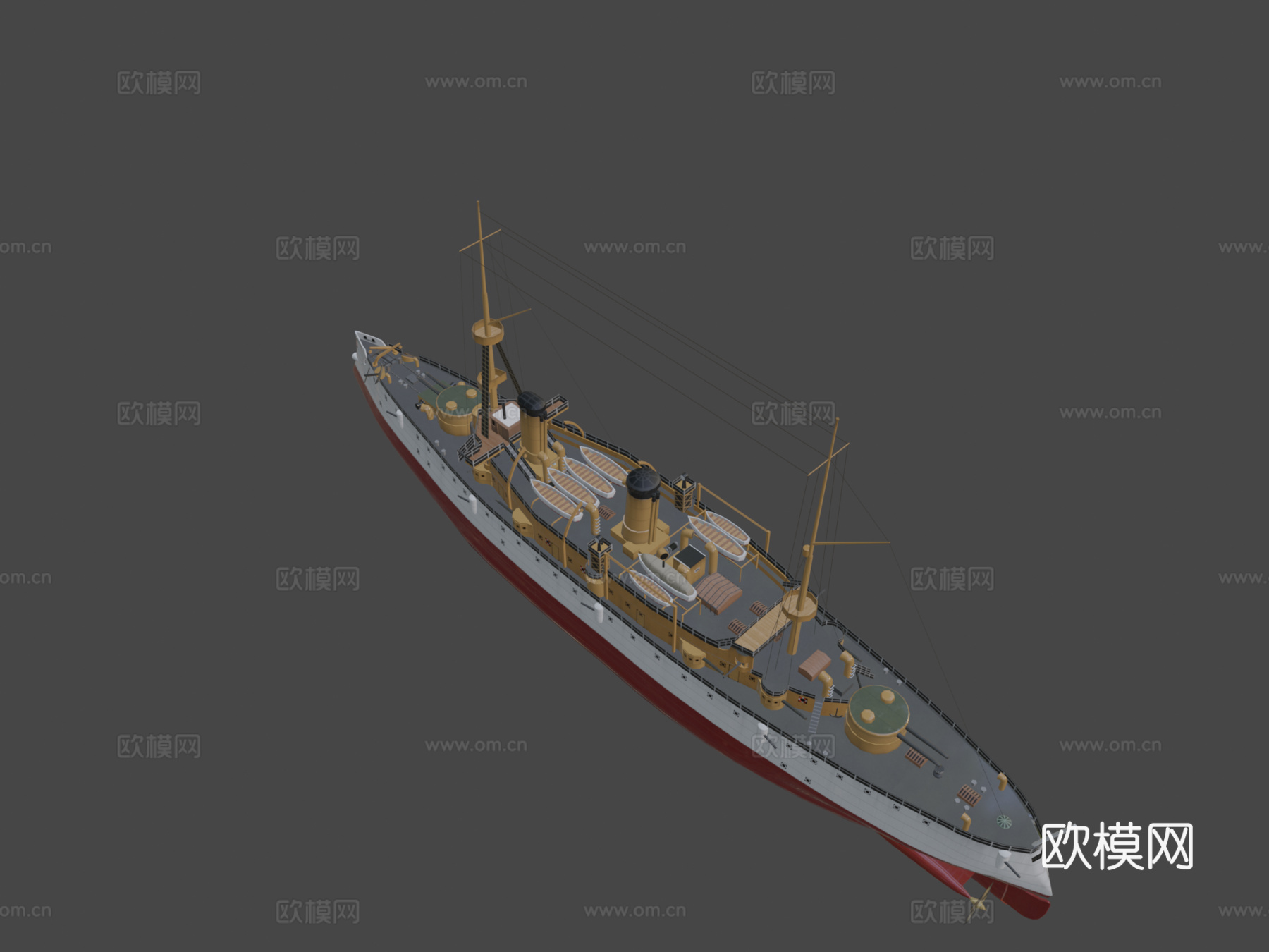 USS奥林匹亚C6su模型