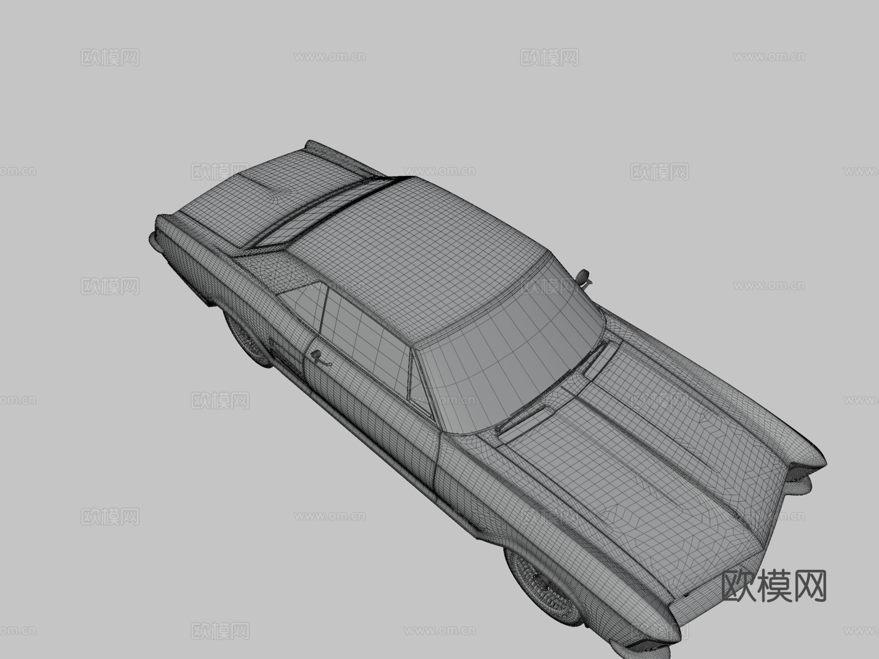 里维埃拉 黑色 钻机车 准备动画su模型
