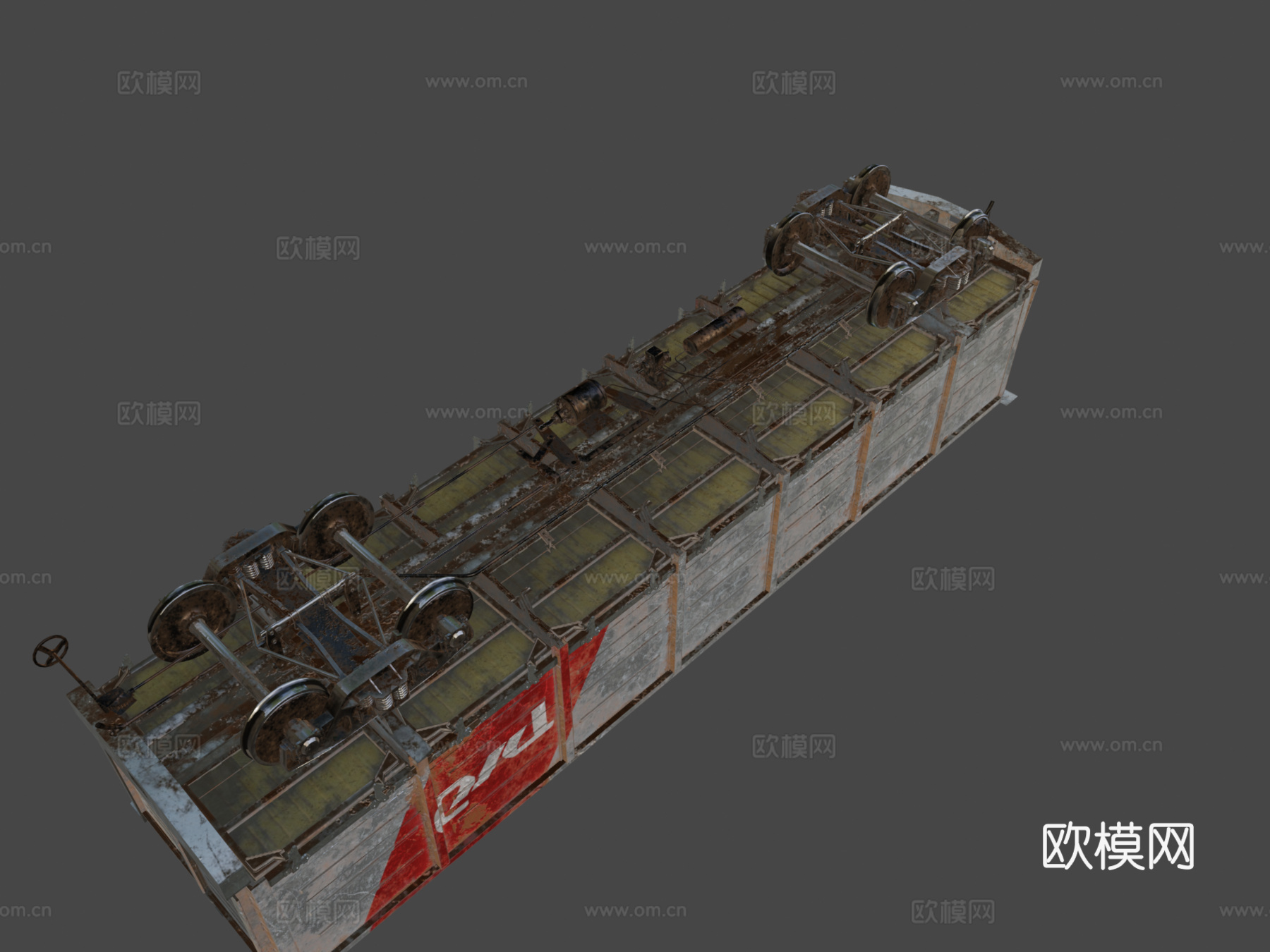 带舱口马车su模型