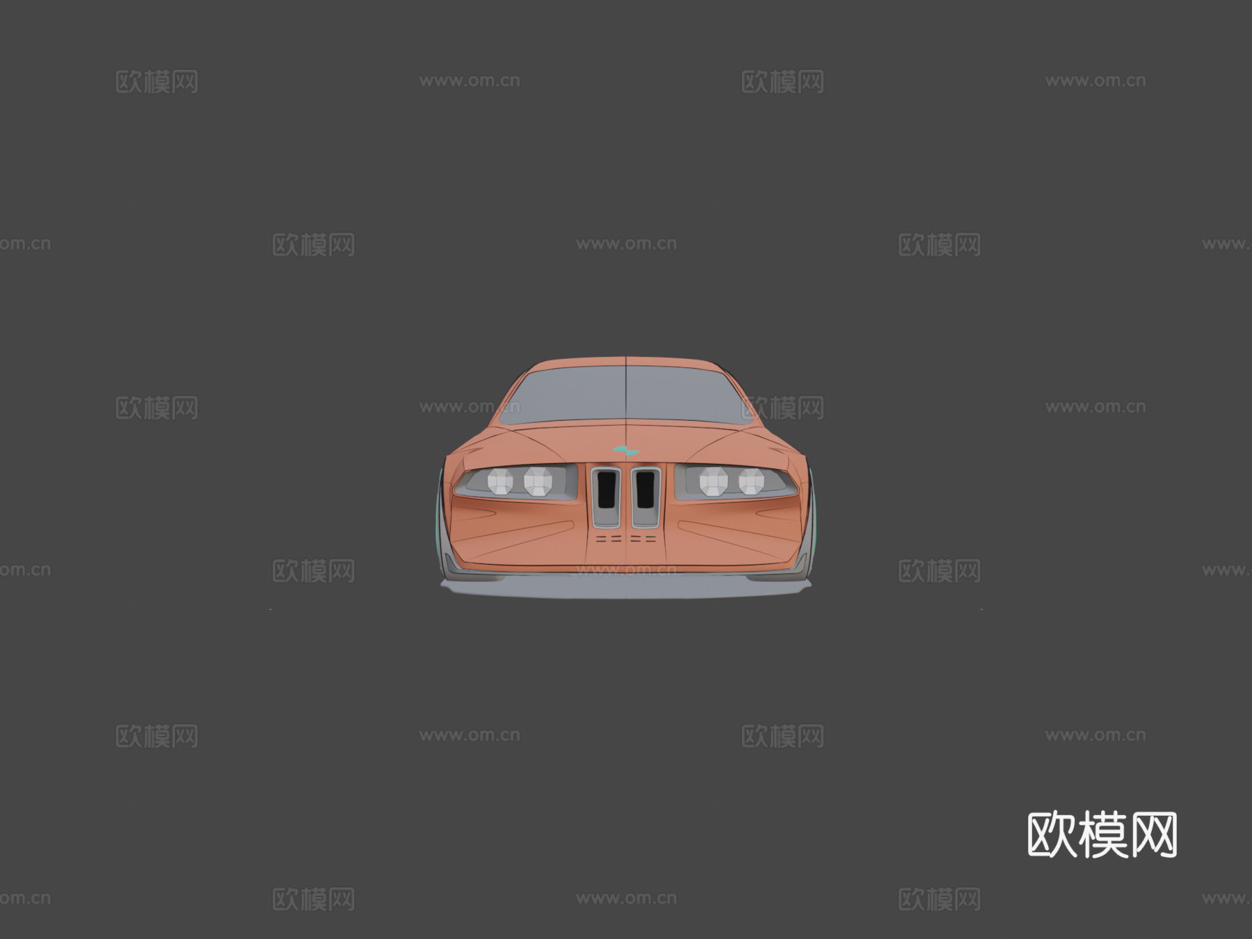 宝马赛车表面su模型