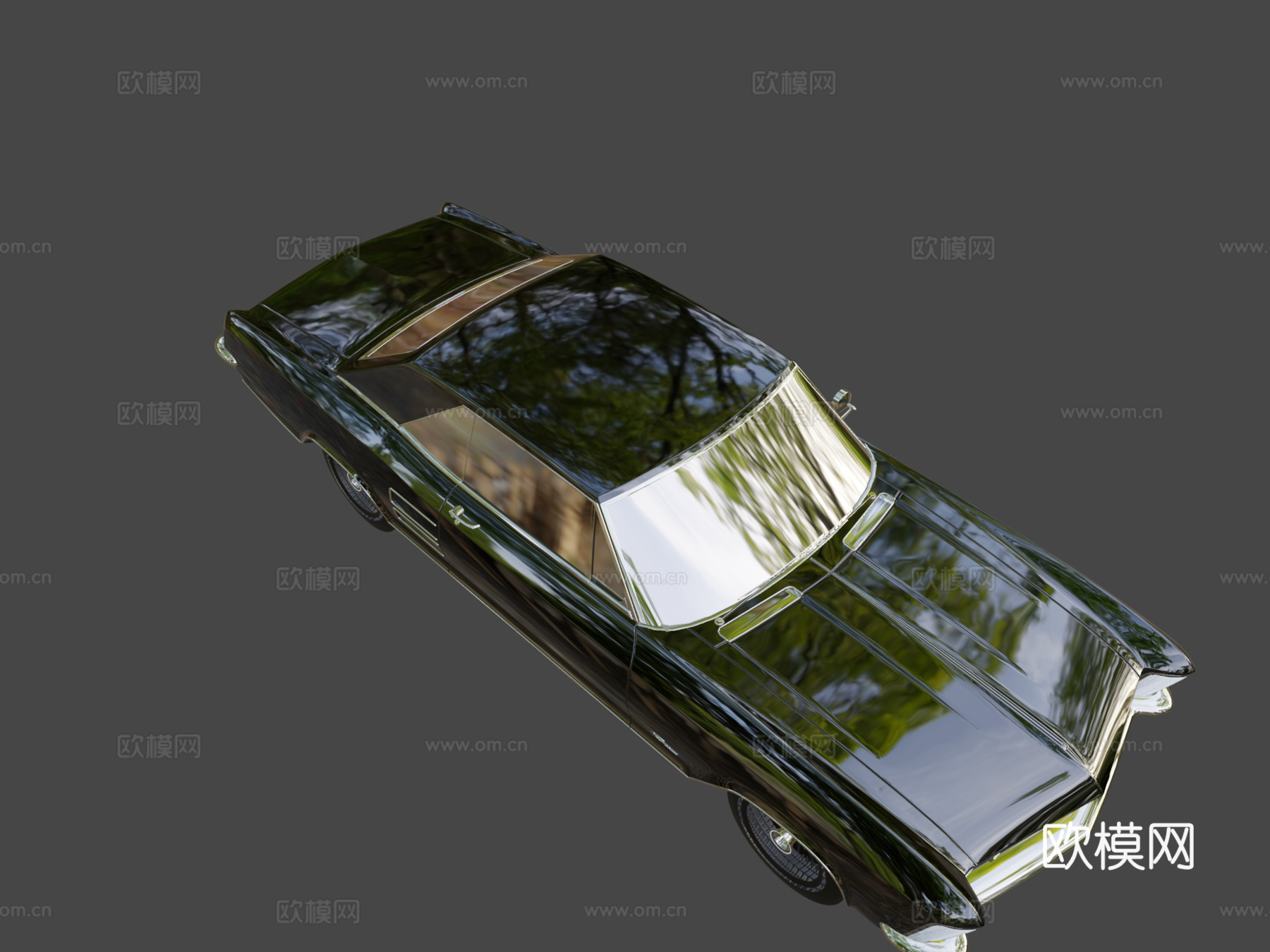 里维埃拉 黑色 钻机车 准备动画su模型