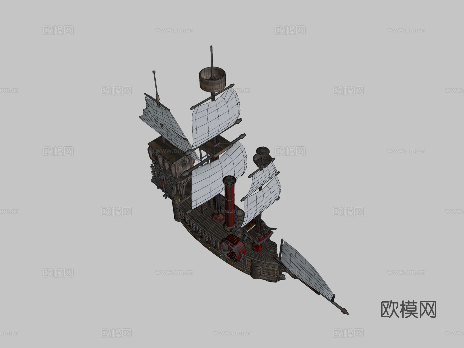 漂浮在云端 飞艇 SDCsu模型