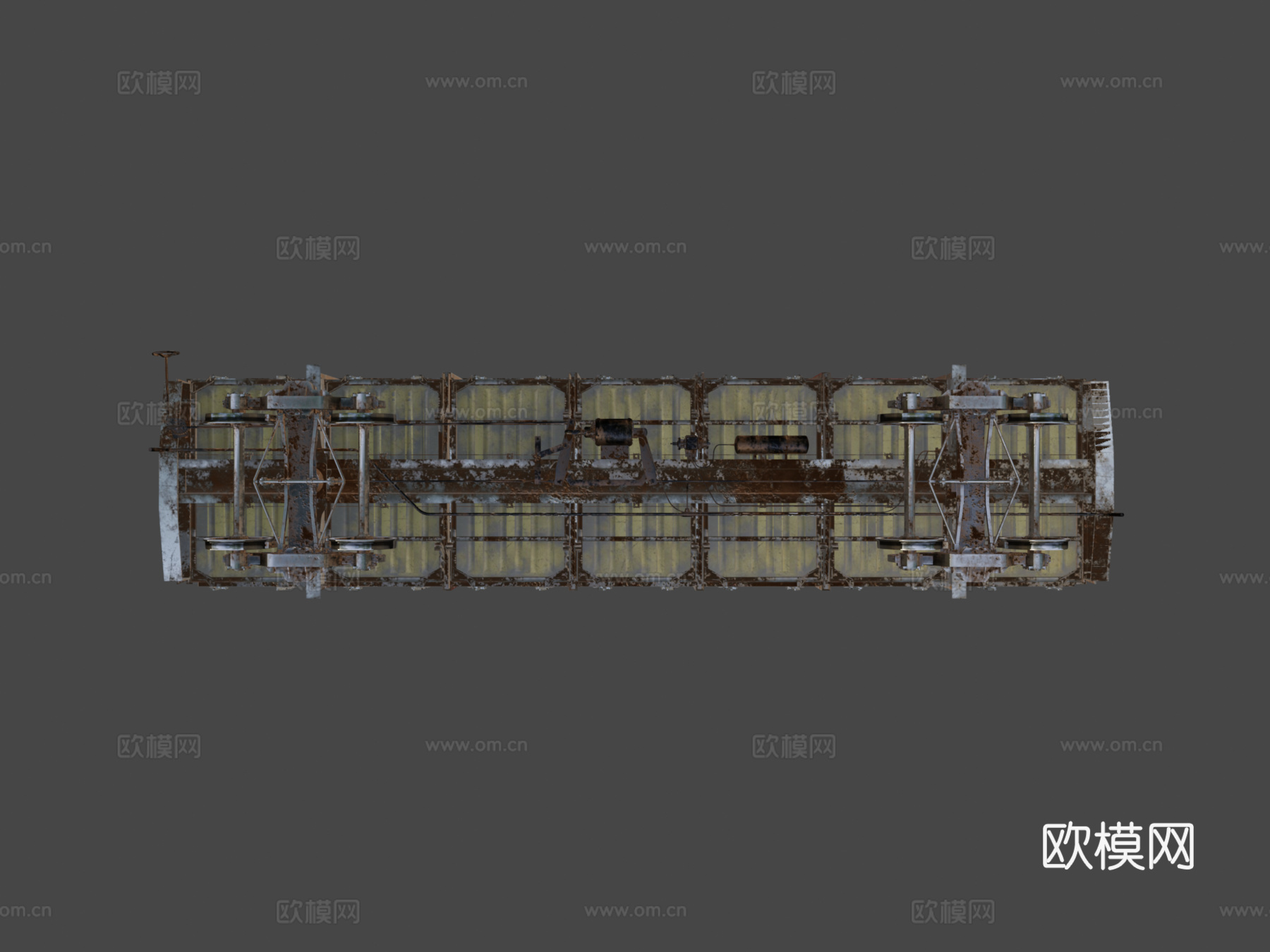 带舱口马车su模型