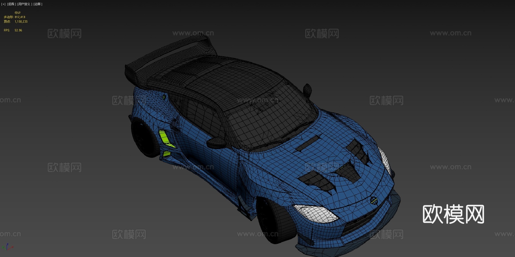 日产400Z火箭兔宽体套件su模型