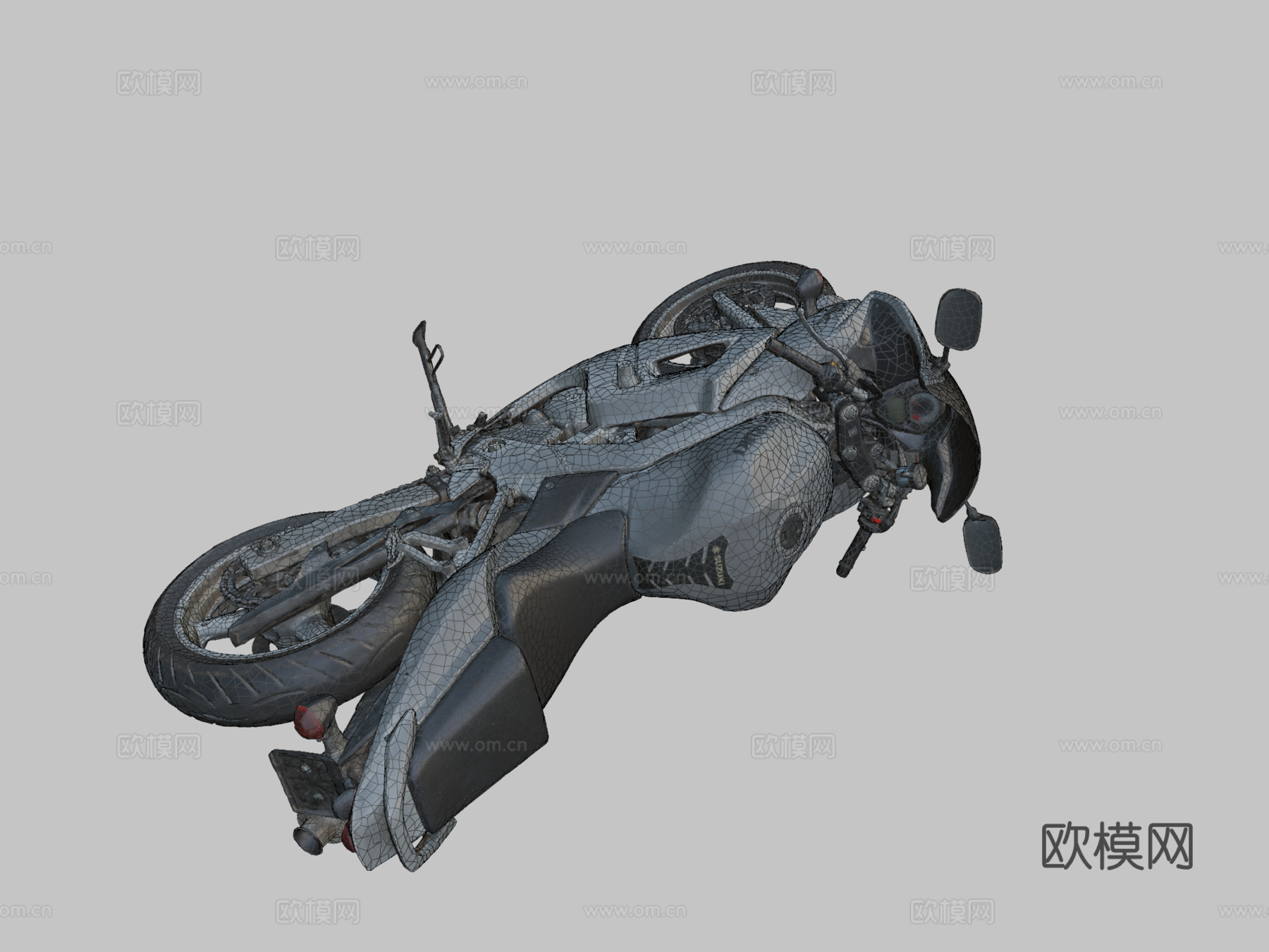 摩托车 铃木 SV 650s 3D 扫描su模型