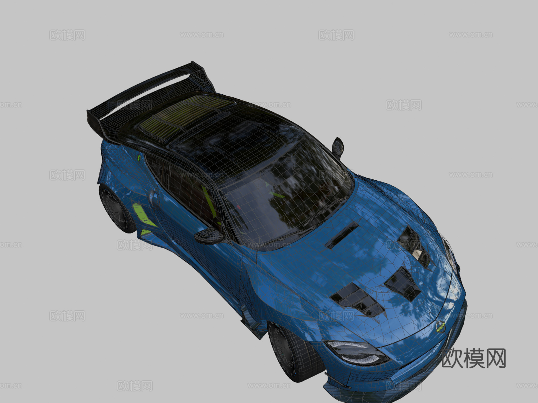 日产400Z火箭兔宽体套件su模型