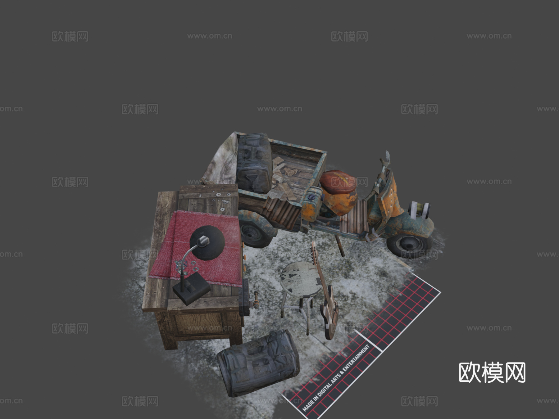 DAE 5 完成道具 锈生su模型