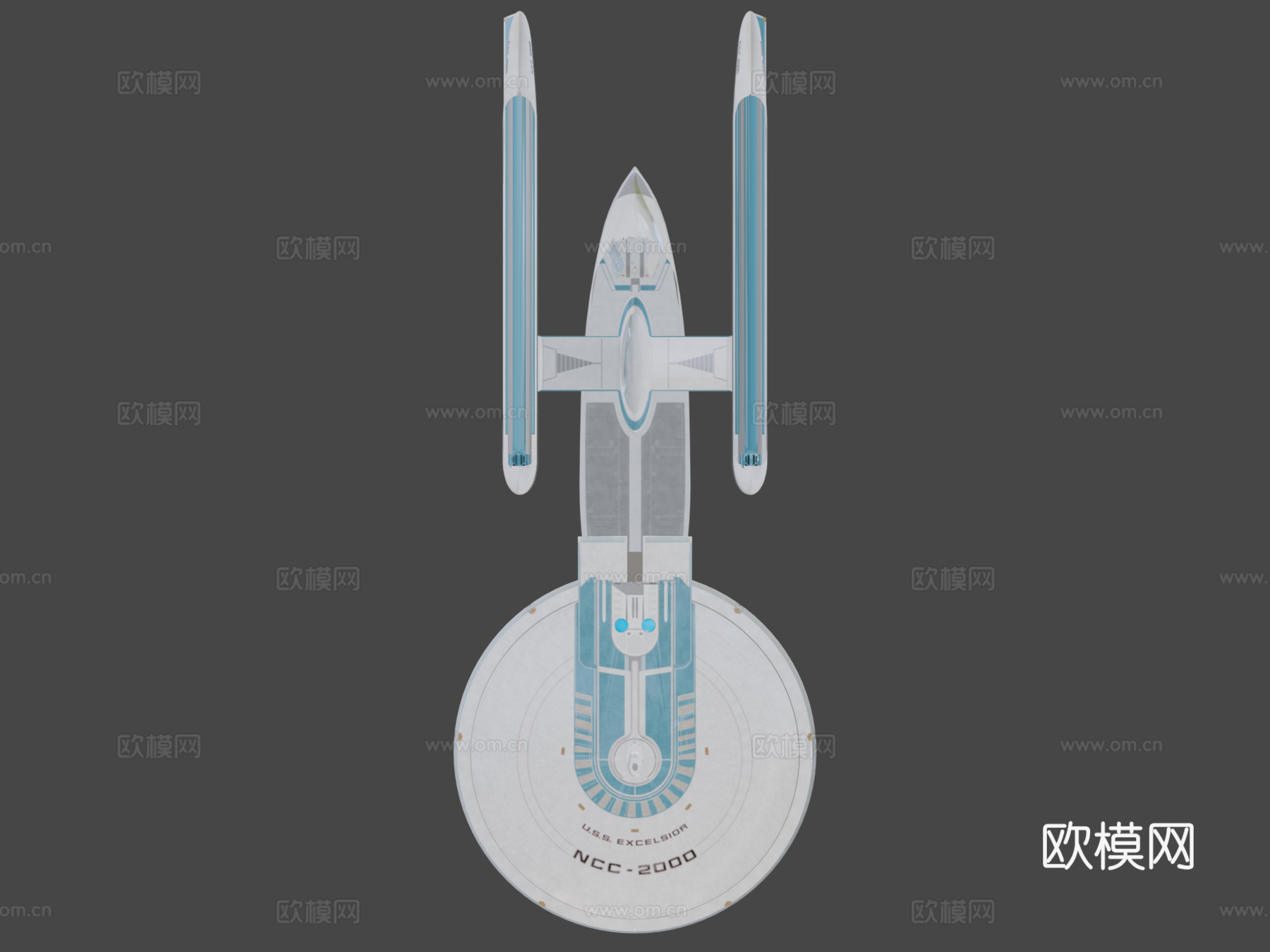 美国星舰 卓越号 NCC2000 变体 V2su模型