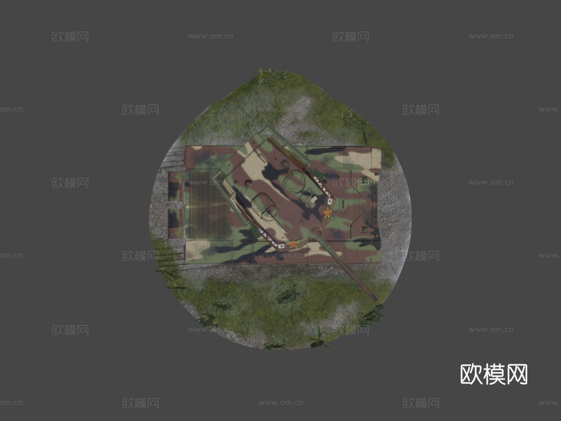 T98主战坦克su模型