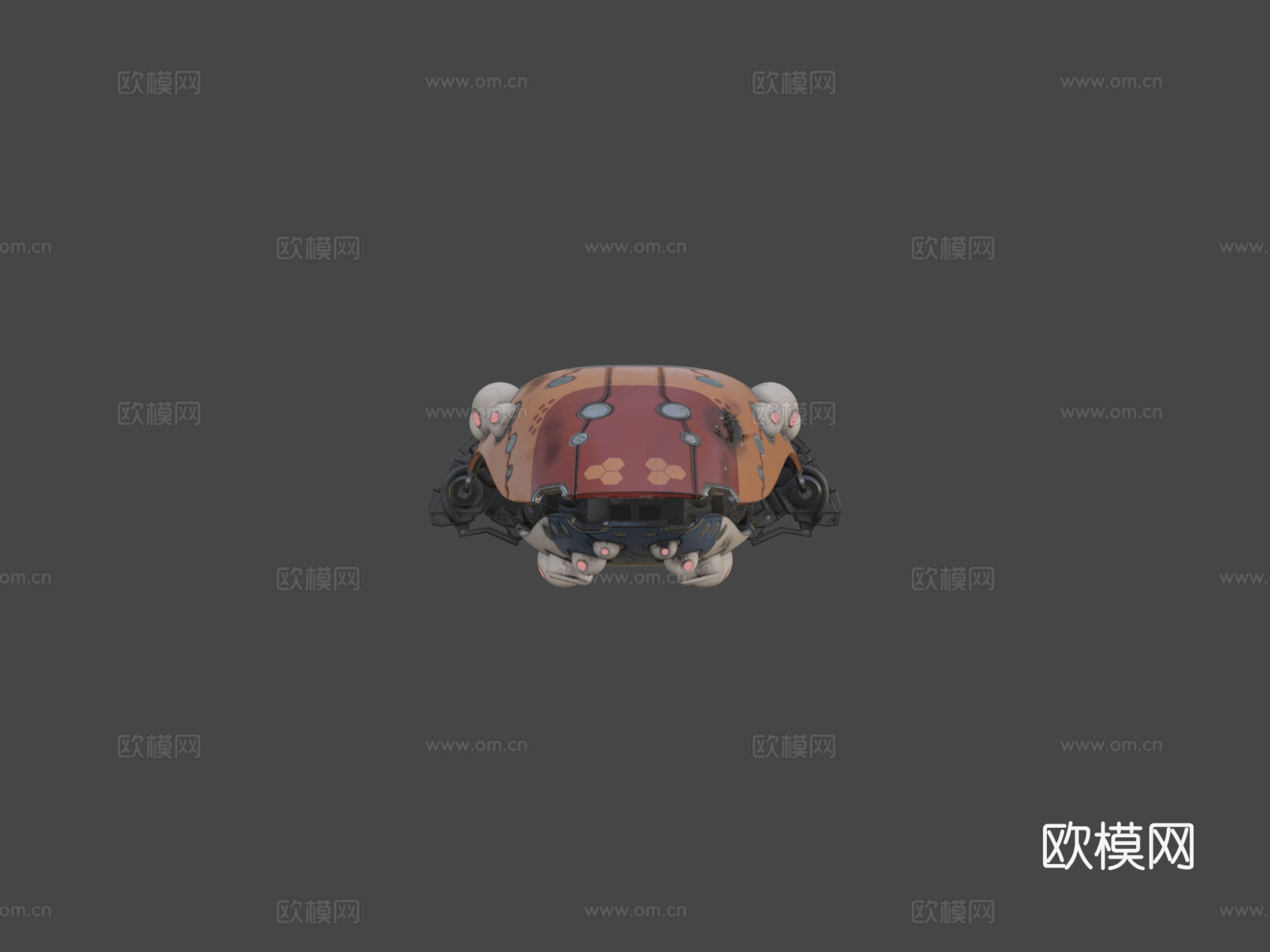 科幻飞船 WH0501 替代颜色su模型