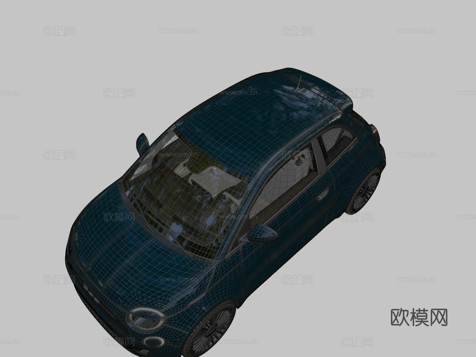 菲亚特500su模型