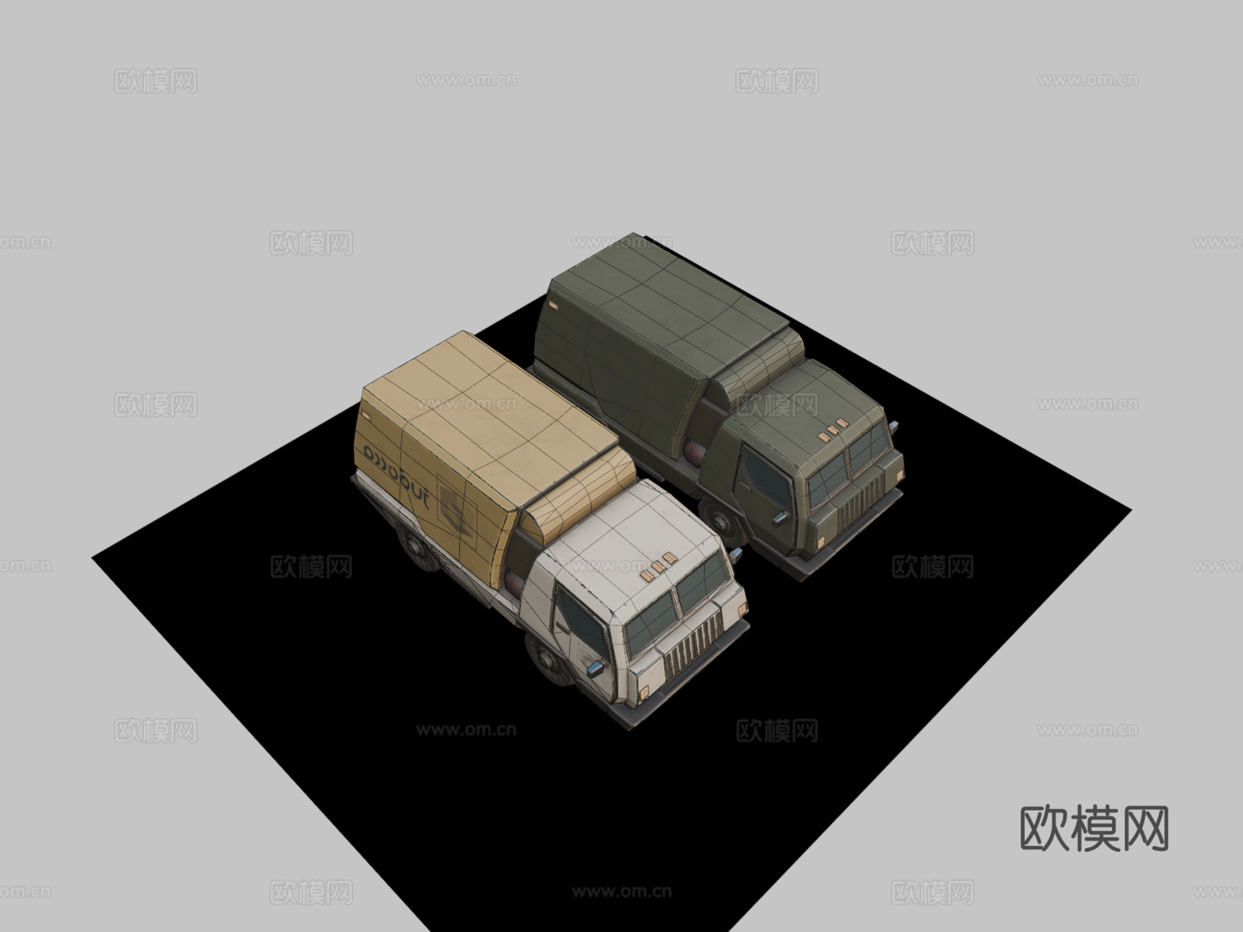 未来风格GAZ66su模型