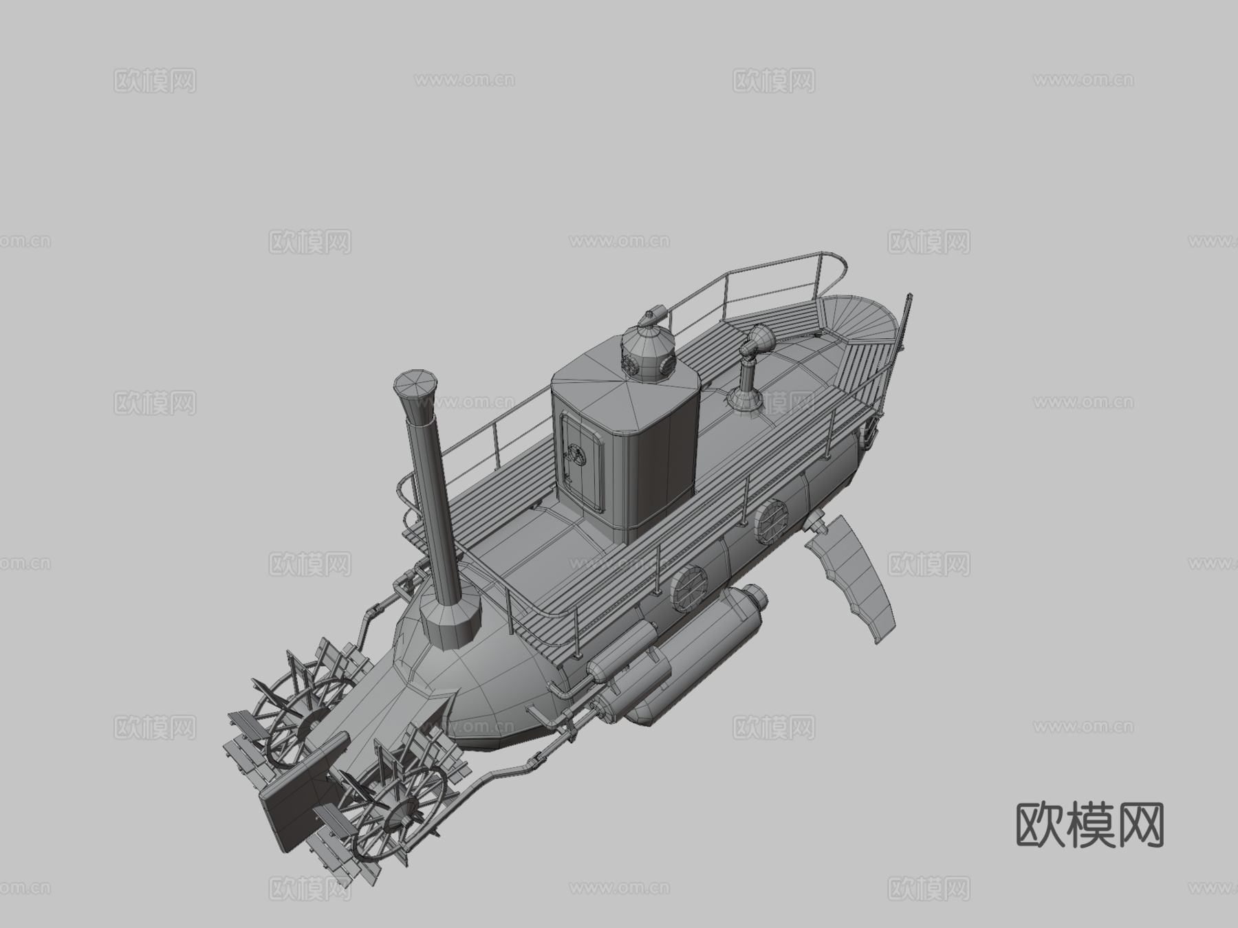 古代潜艇su模型