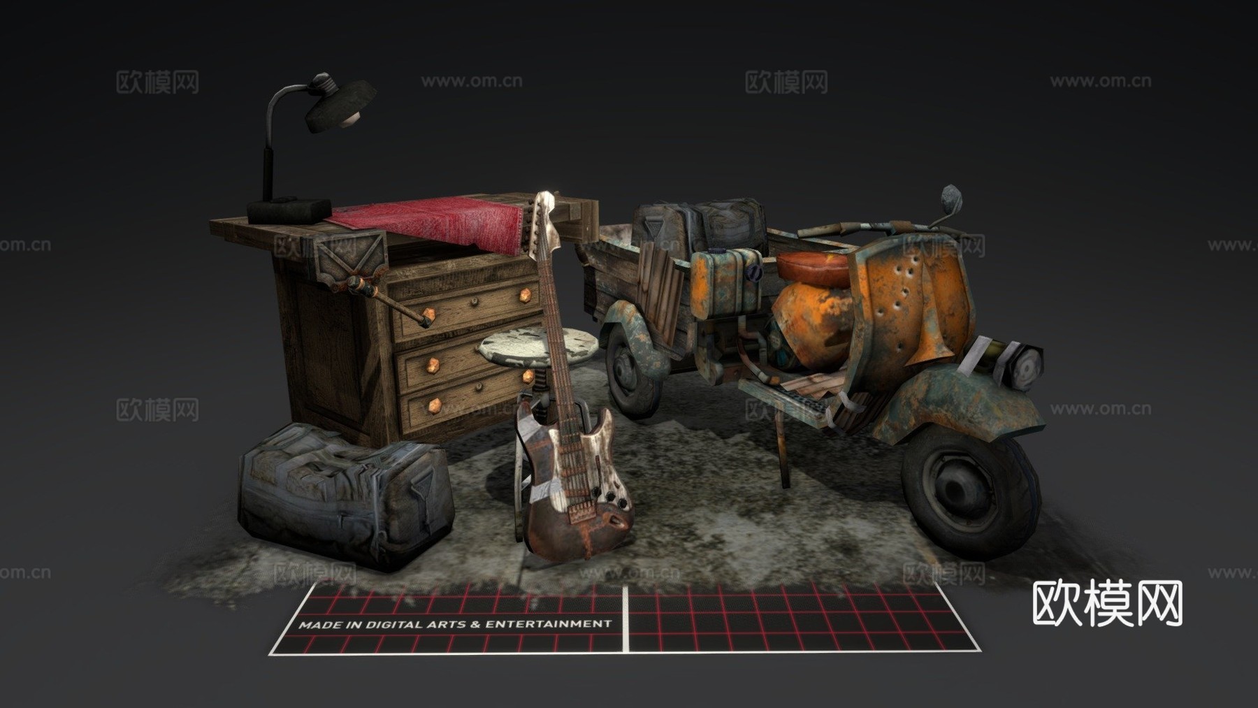 DAE 5 完成道具 锈生su模型