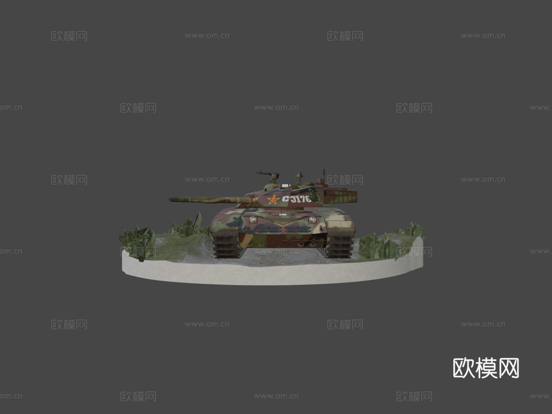 T98主战坦克su模型