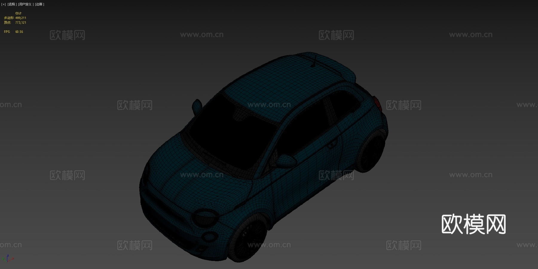 菲亚特500su模型