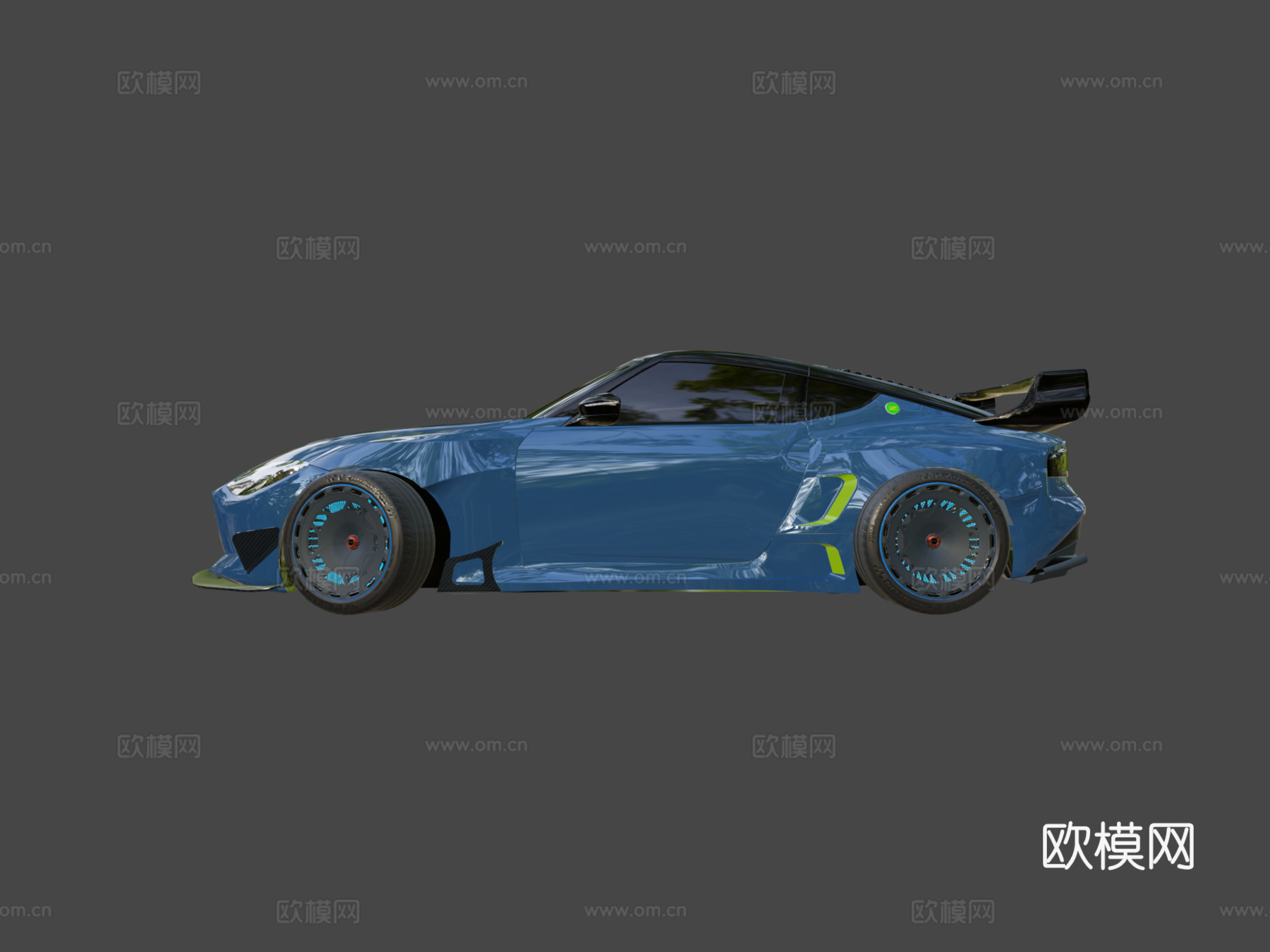 日产400Z火箭兔宽体套件su模型