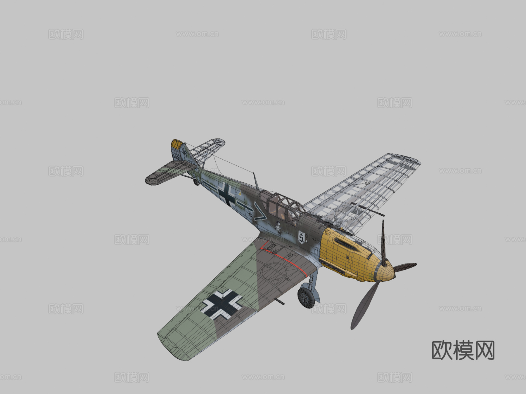 梅塞施密特 Bf 109 埃米尔 内饰su模型