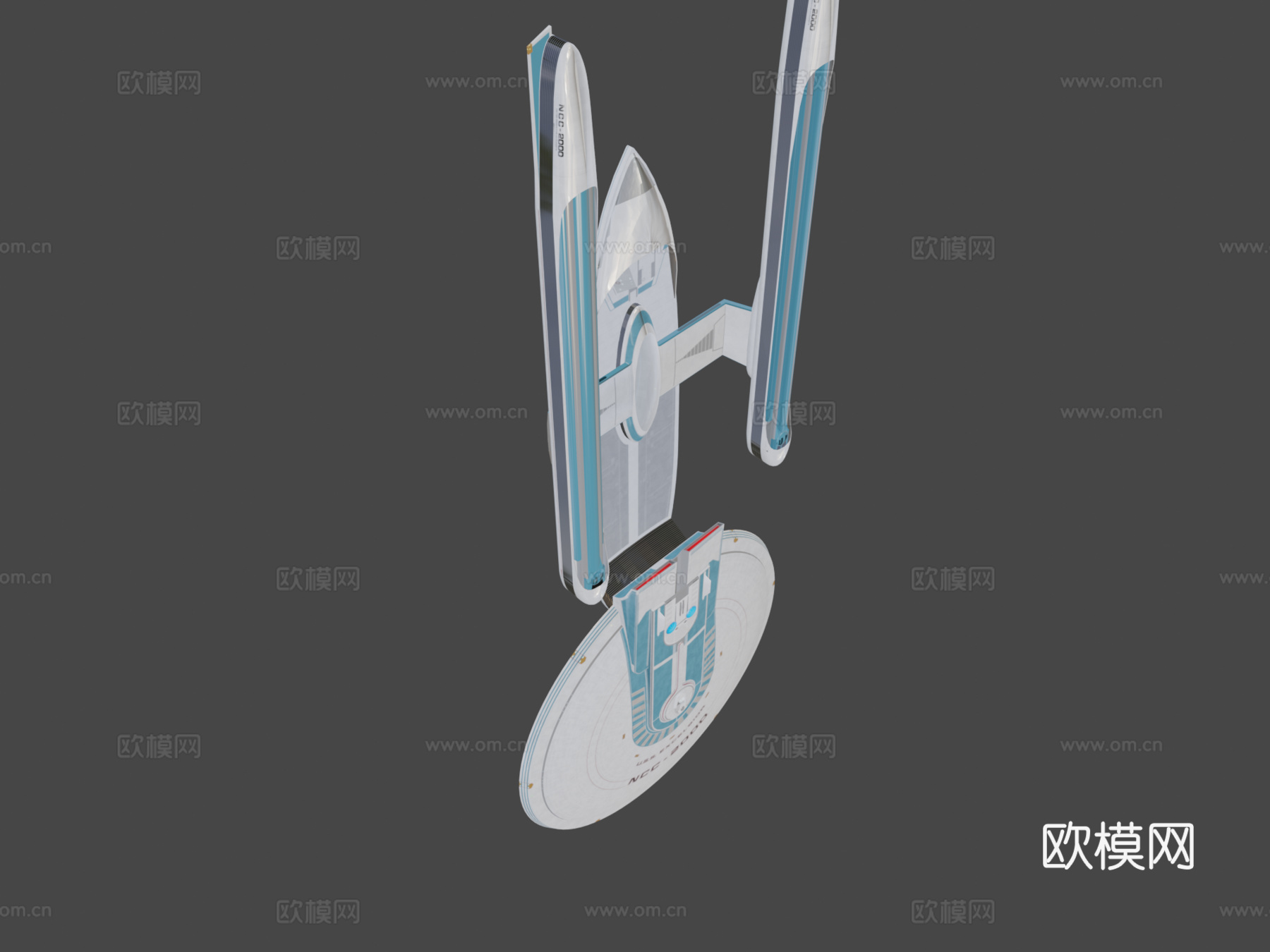 美国星舰 卓越号 NCC2000 变体 V2su模型
