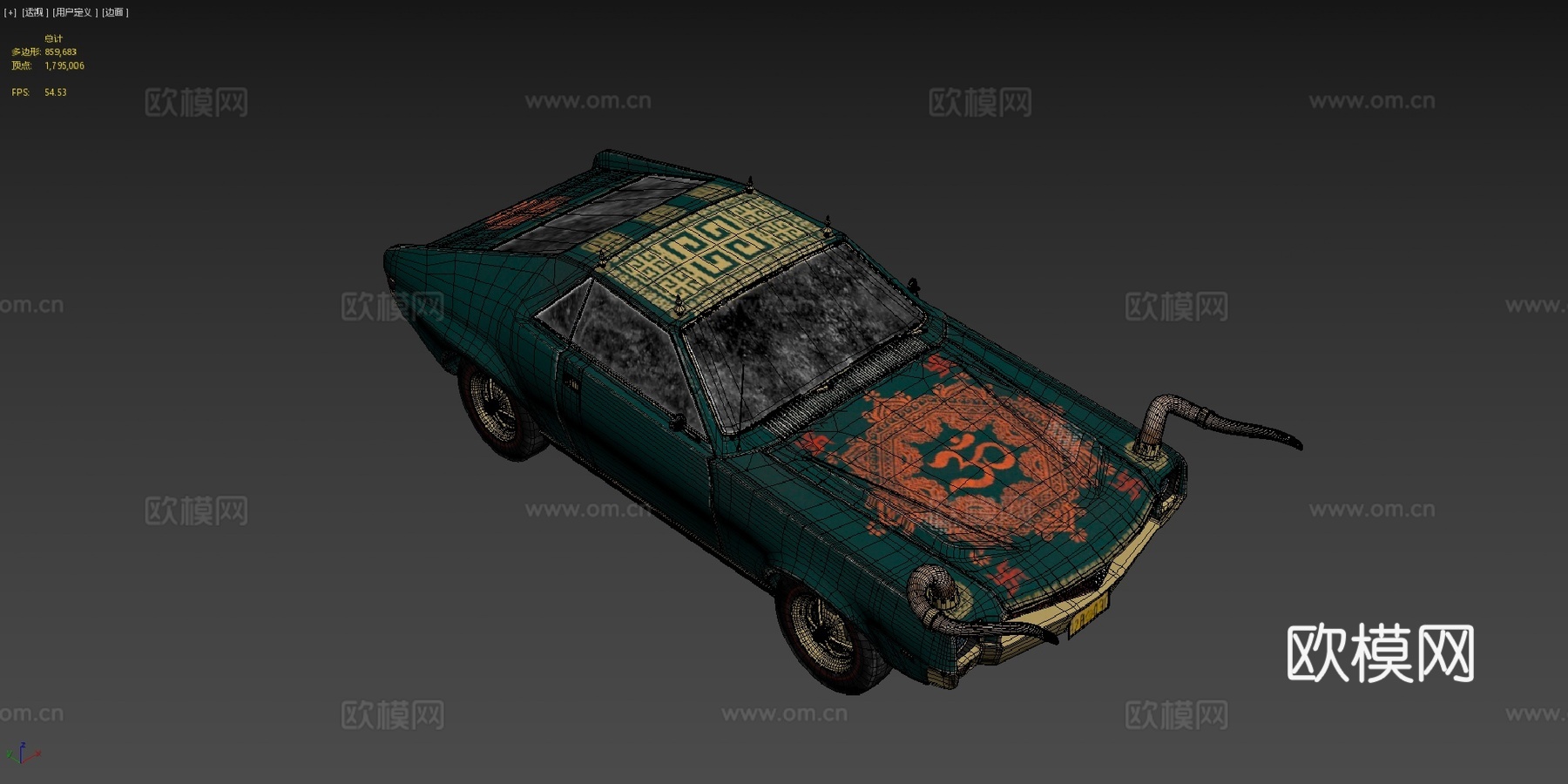 甘尼萨 汽车su模型