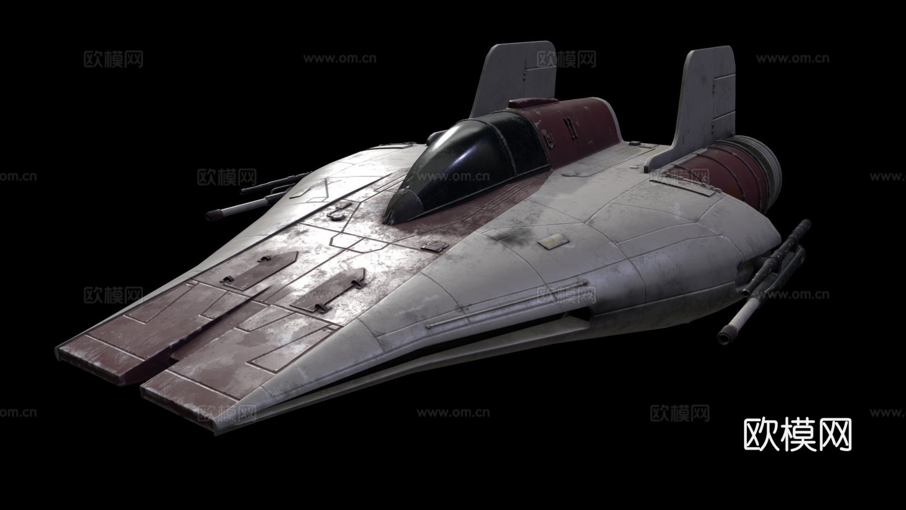 反抗军 A翼 星球大战su模型