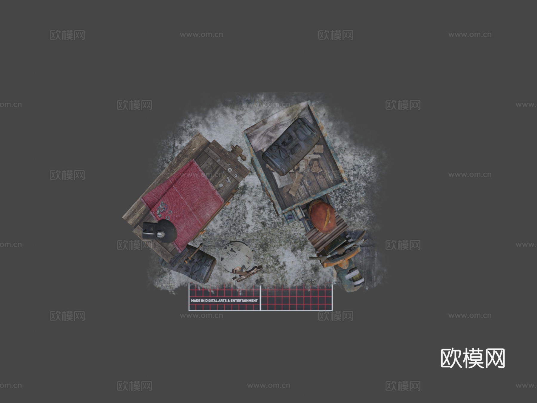 DAE 5 完成道具 锈生su模型