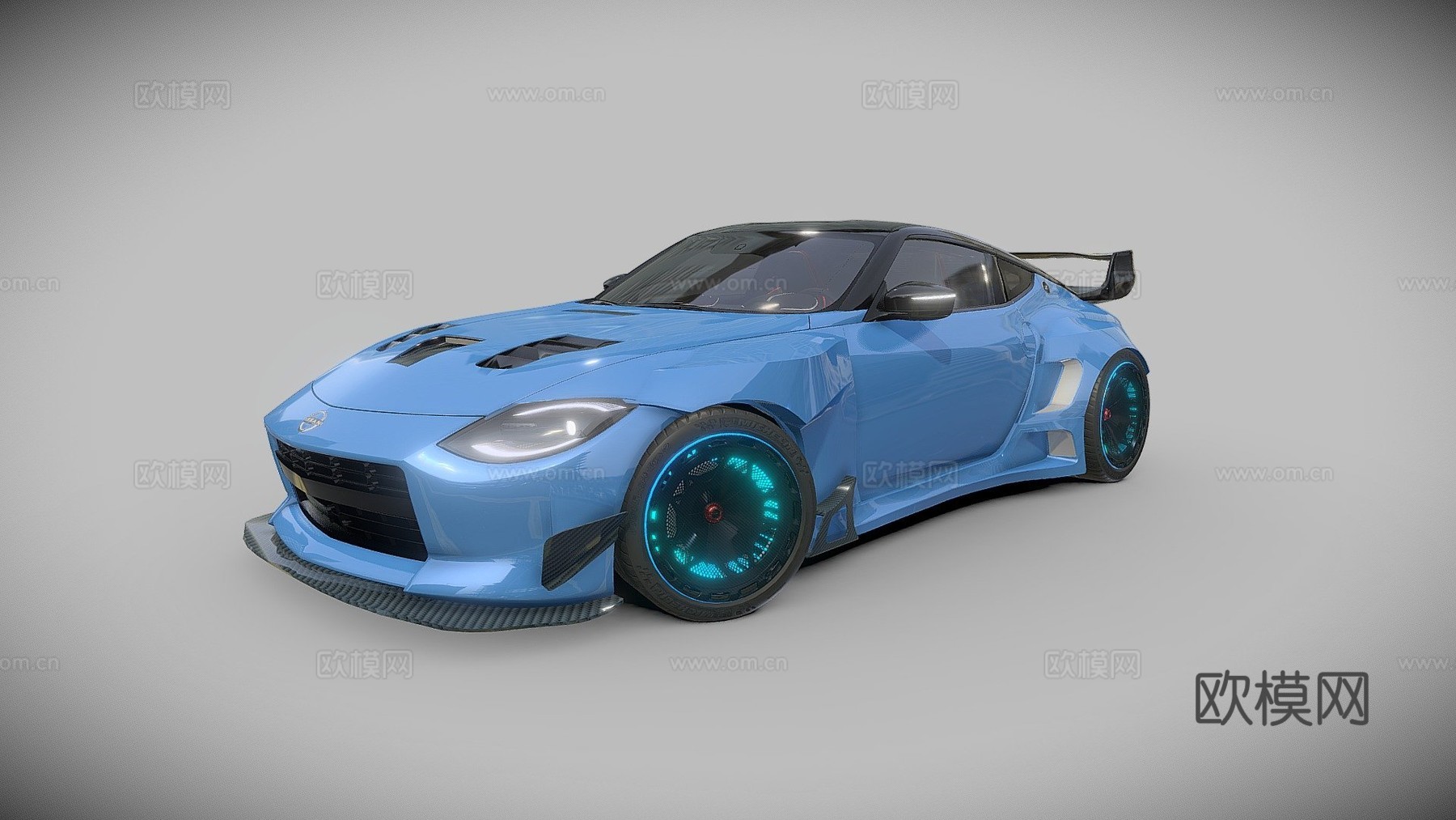 日产400Z火箭兔宽体套件su模型