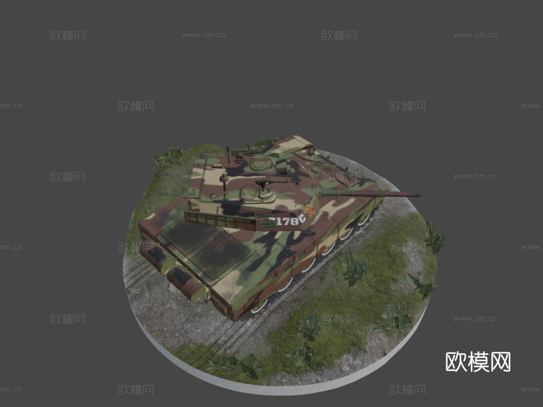 T98主战坦克su模型