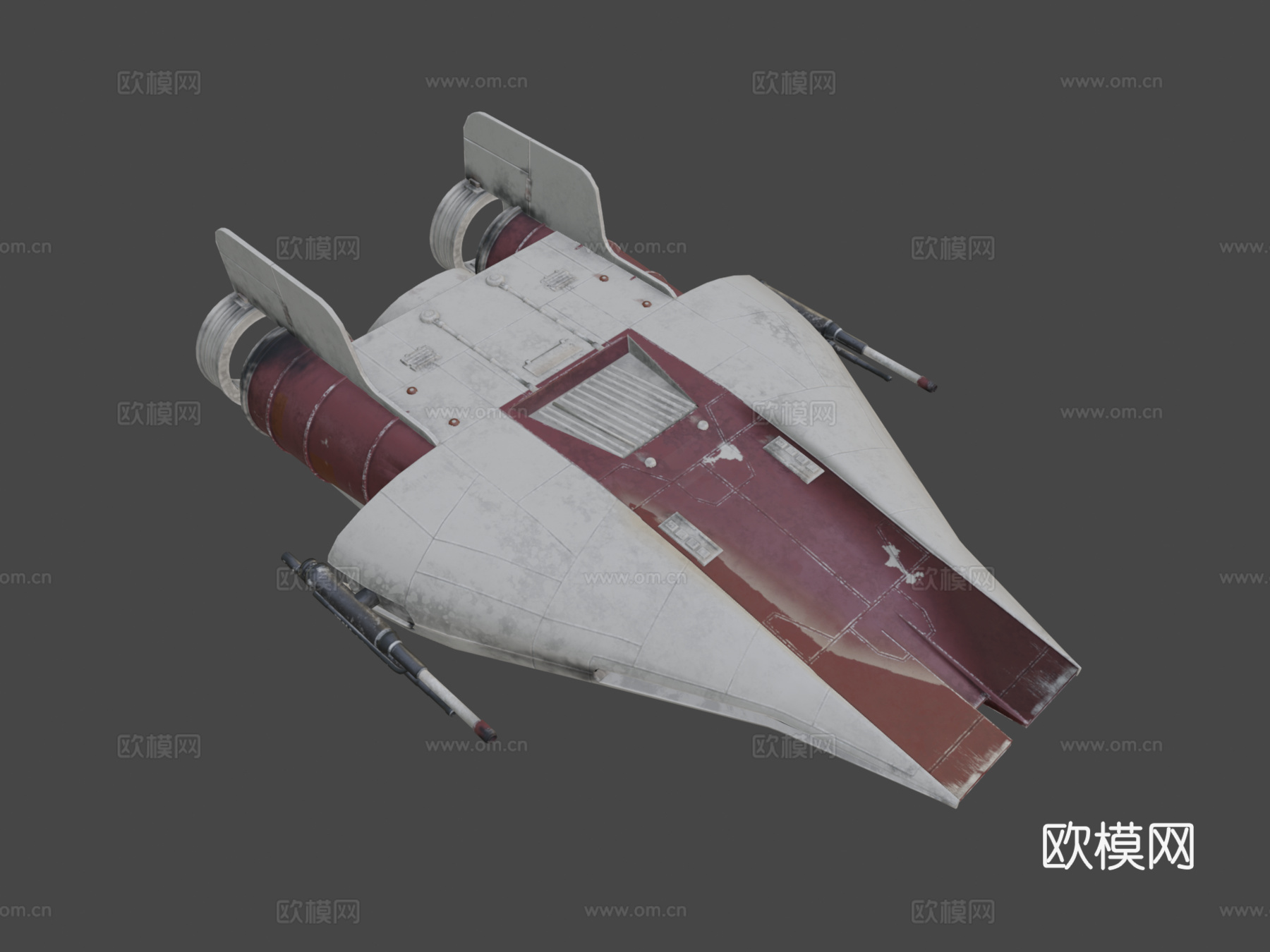 反抗军 A翼 星球大战su模型