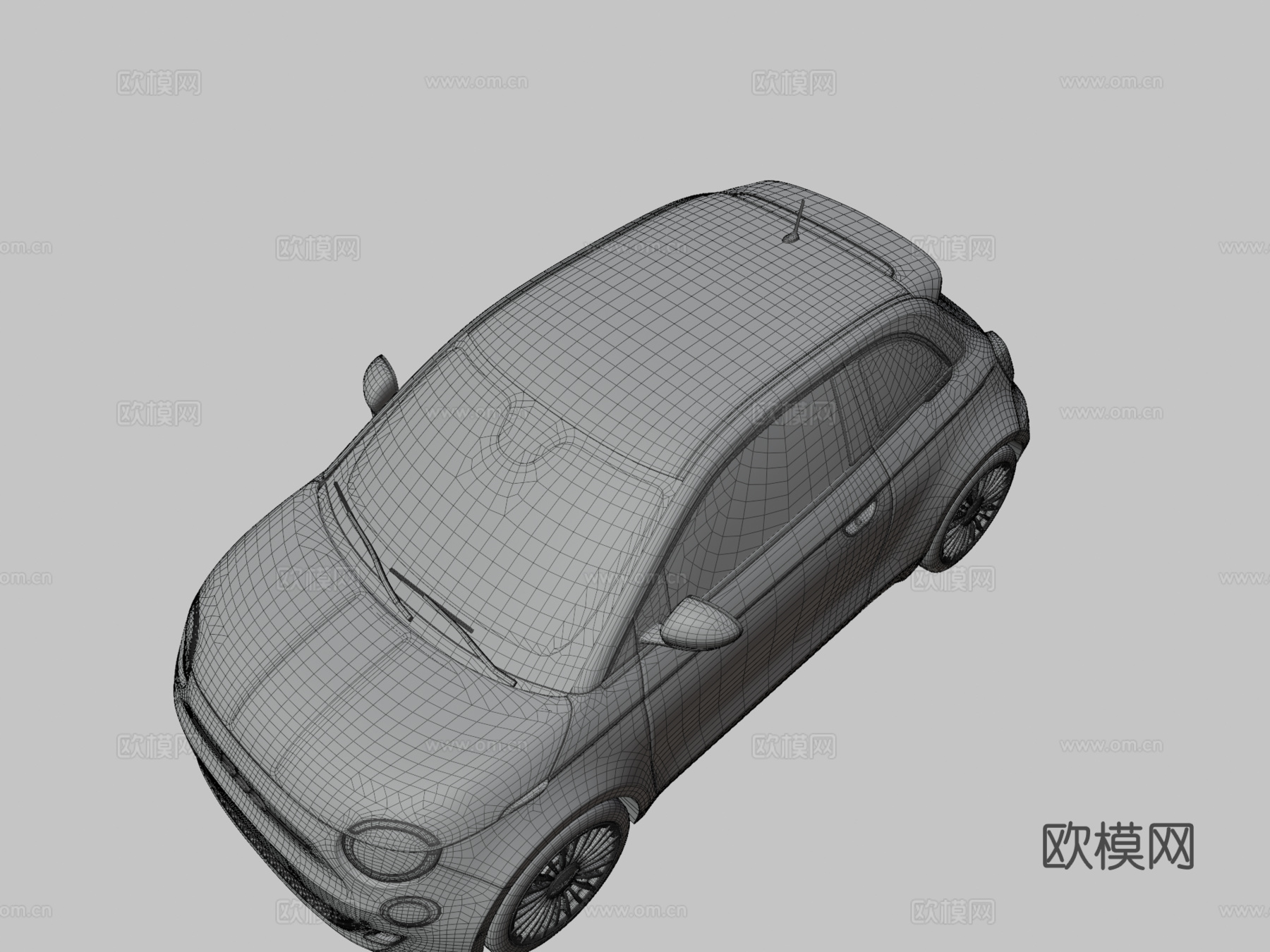 菲亚特500su模型
