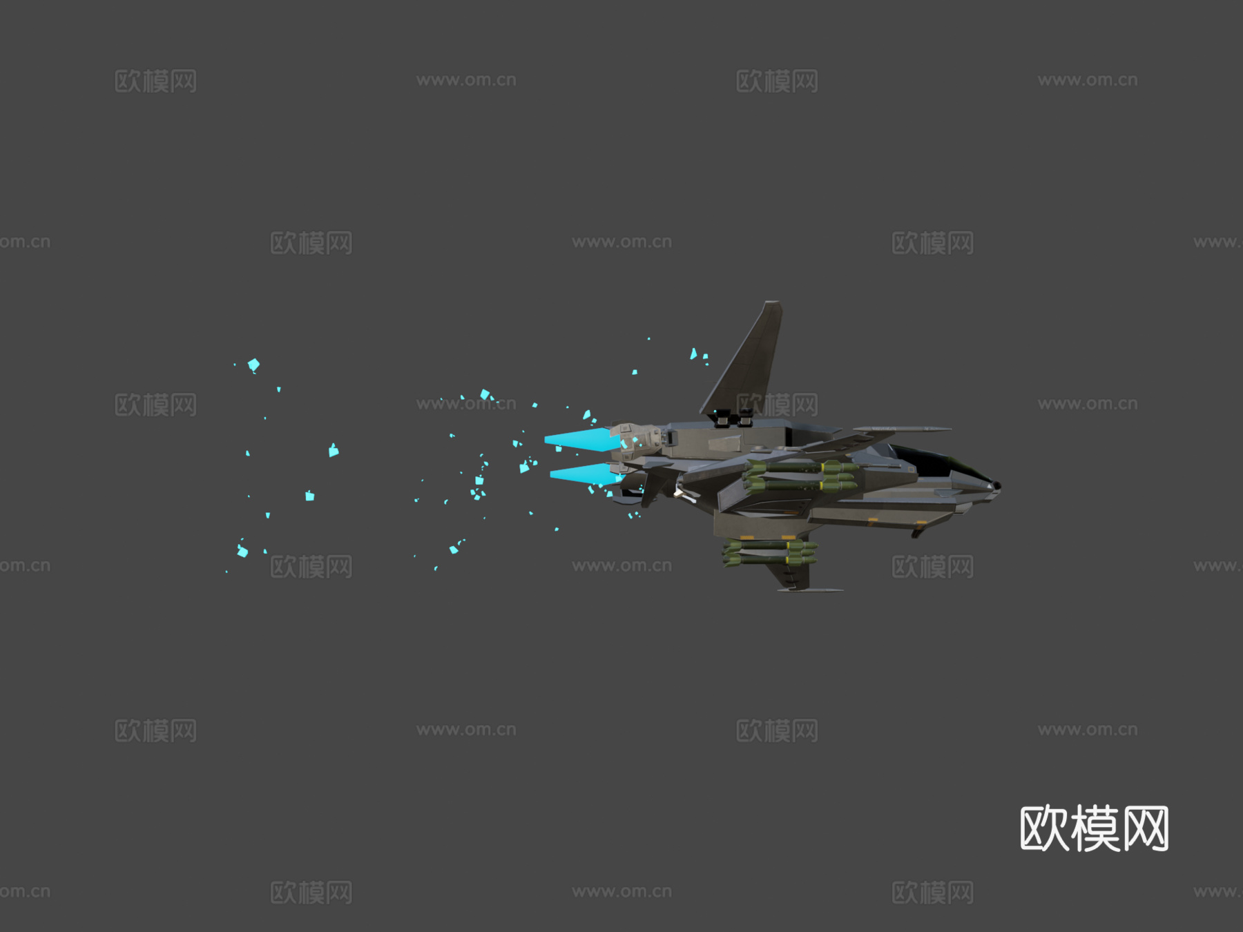 低多边形飞机 毒蛇su模型