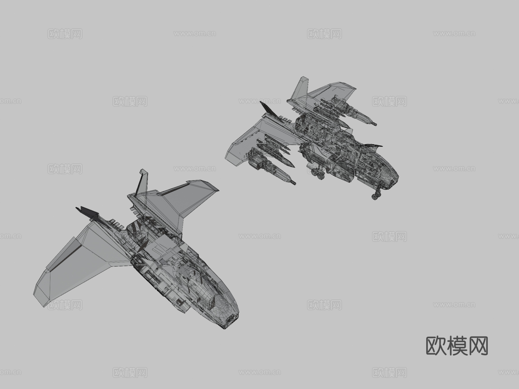 科幻战斗机 FX11su模型