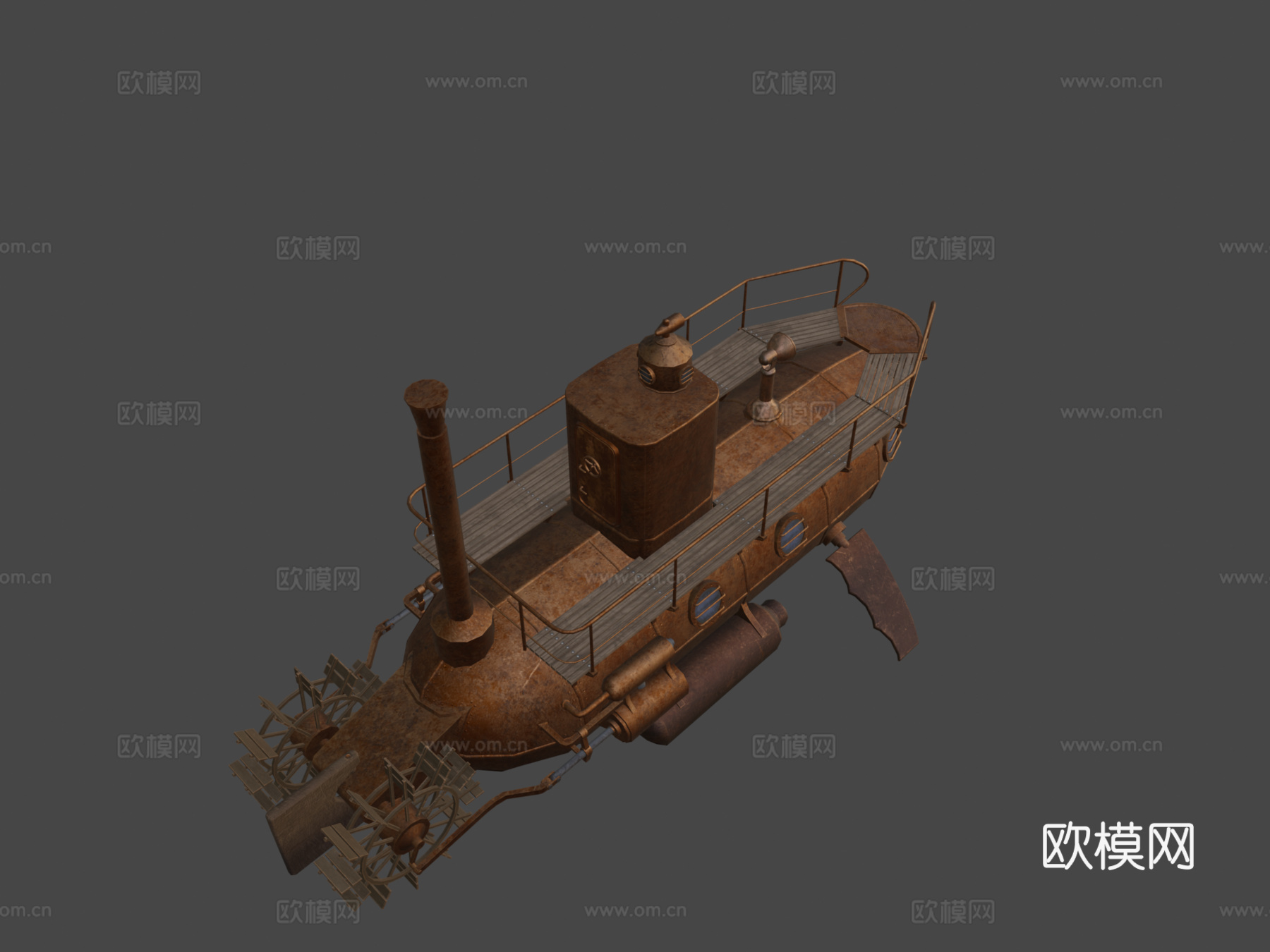 古代潜艇su模型