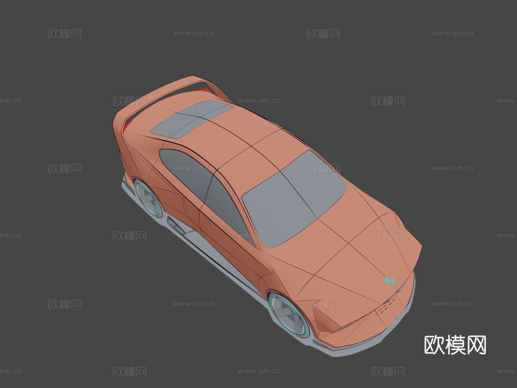 宝马赛车表面su模型