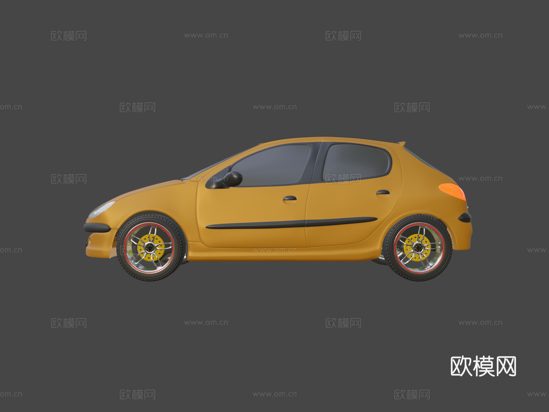 汽车 标致 206su模型