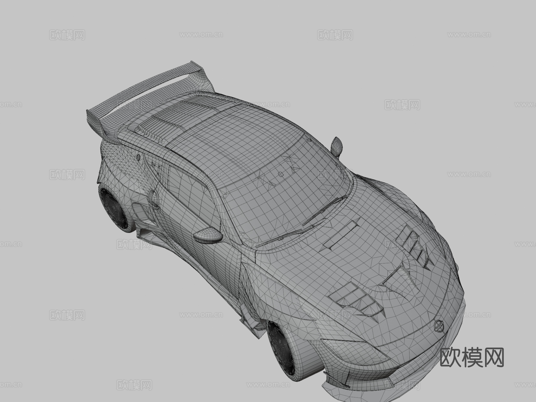 日产400Z火箭兔宽体套件su模型