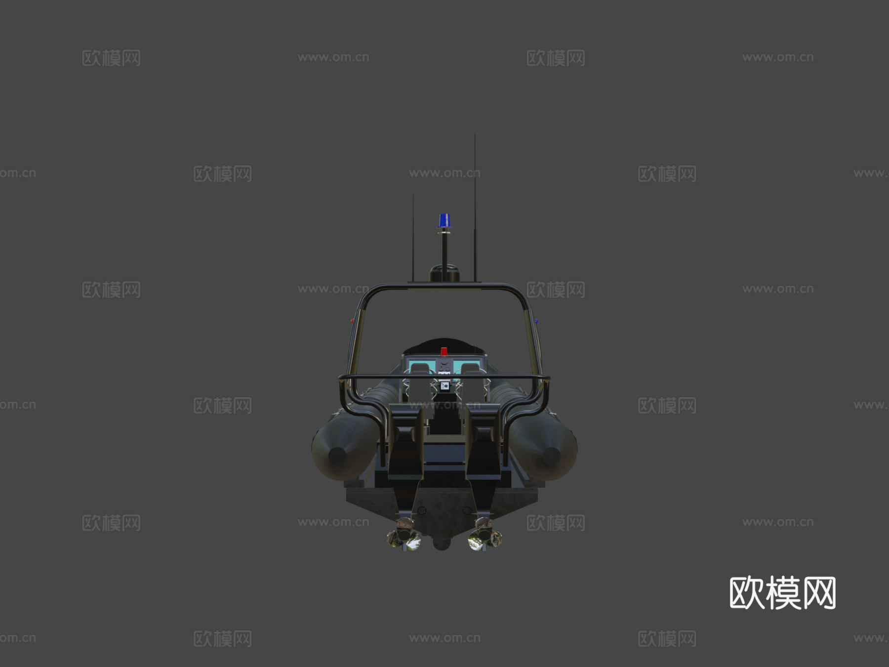 黄道带警用艇su模型