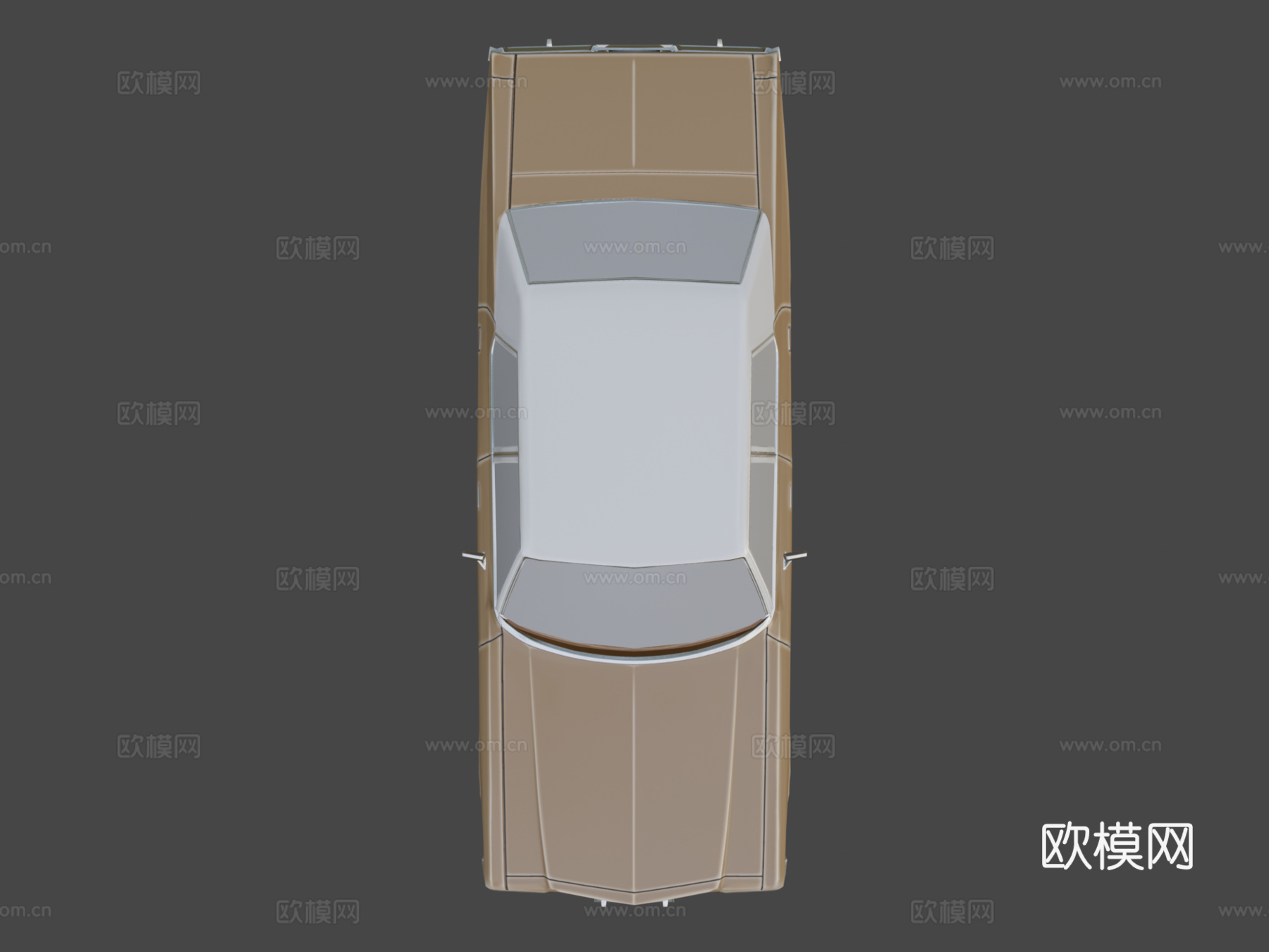 低多边形汽车 道奇 摩纳哥 1974su模型