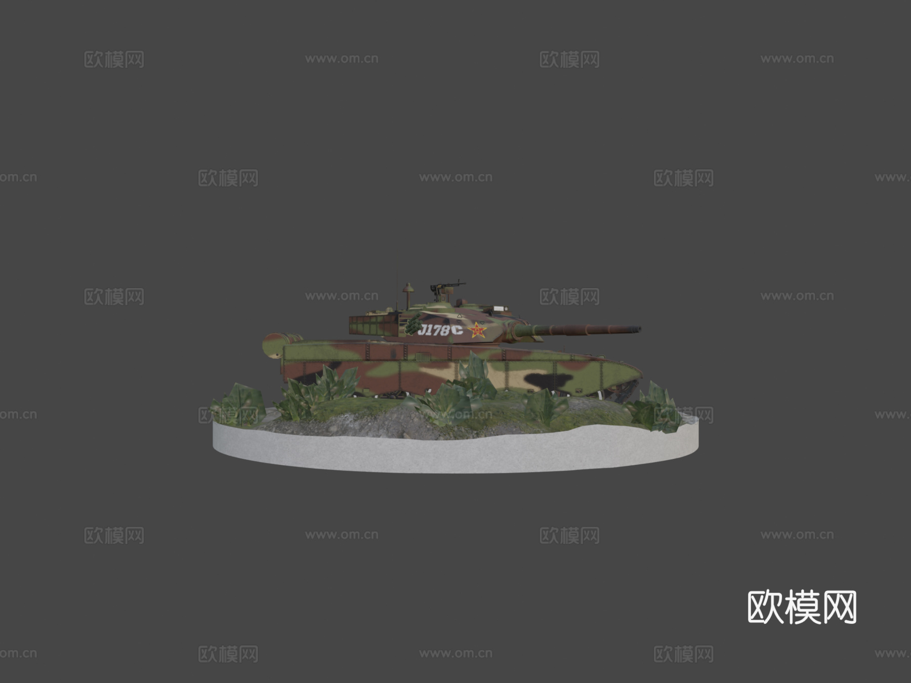 T98主战坦克su模型