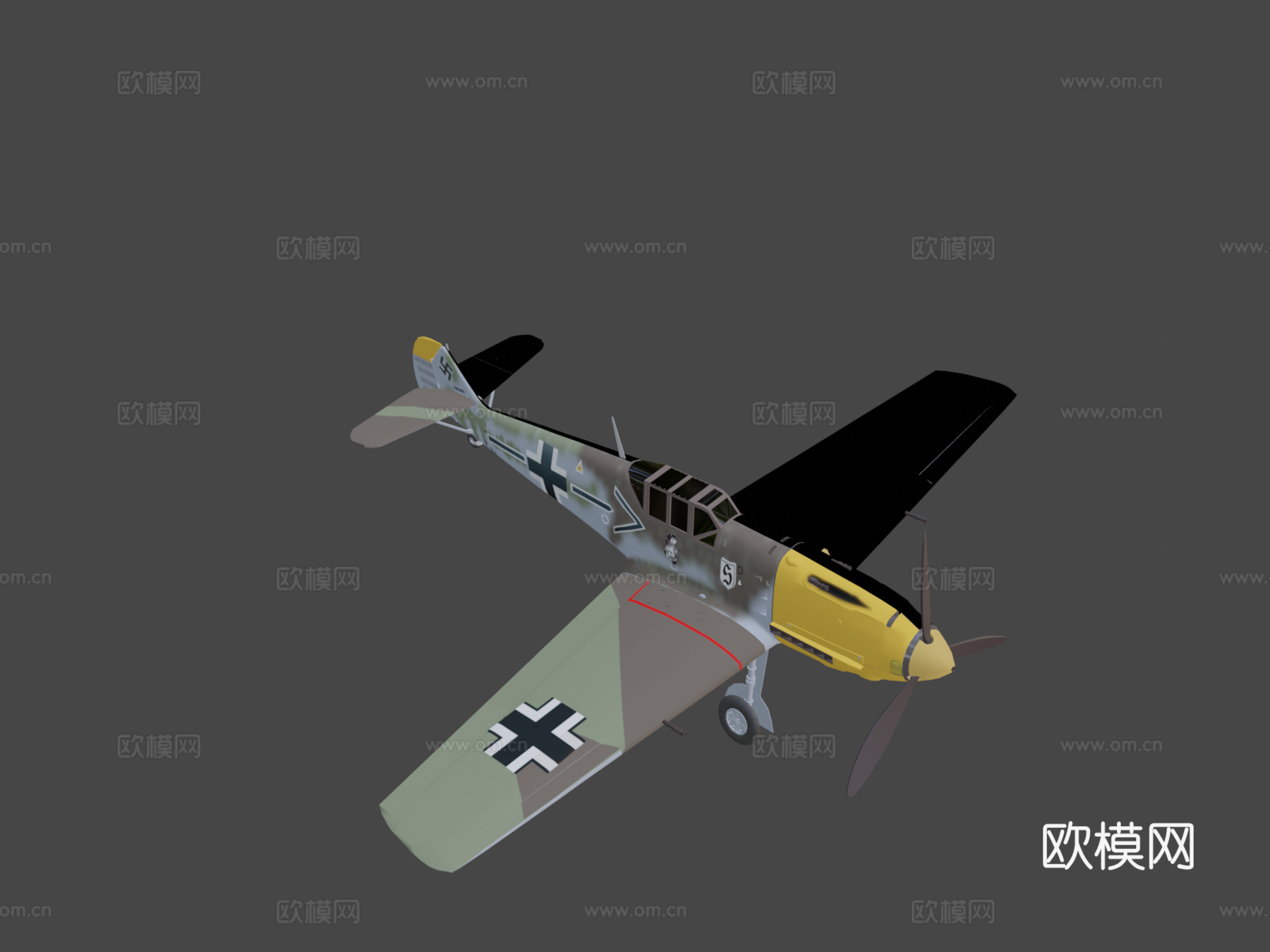 梅塞施密特 Bf 109 埃米尔 内饰su模型
