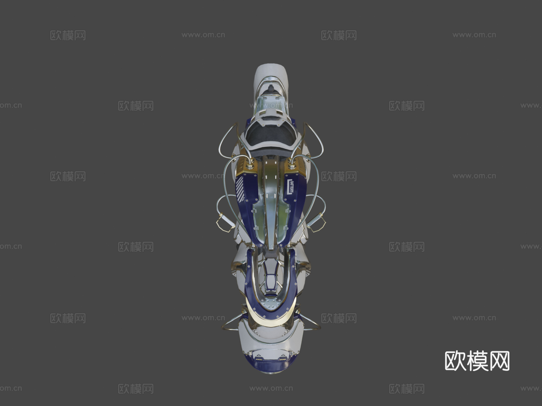 科幻自行车01su模型