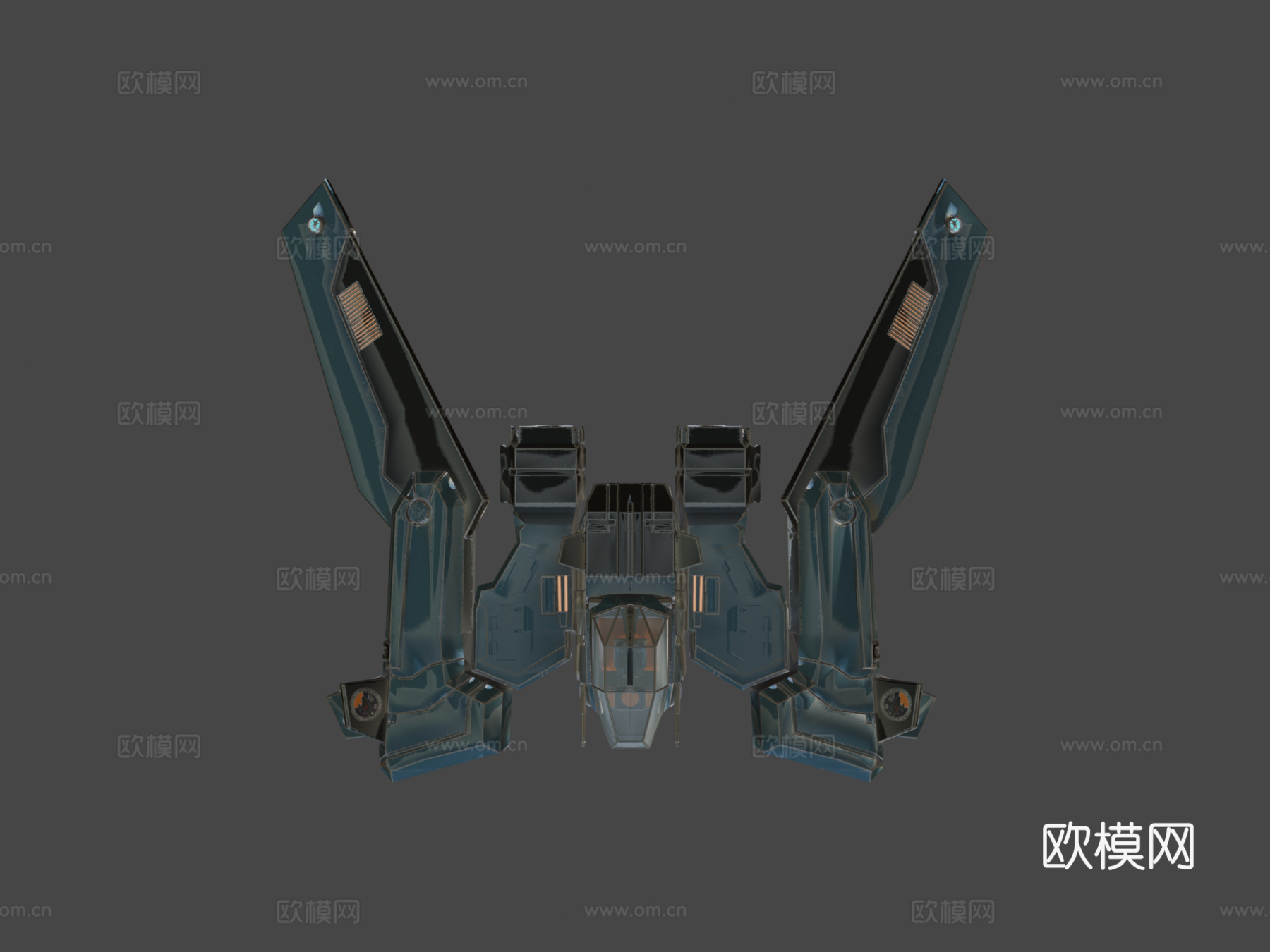 福尔肯德莱西太攀蛇Mk II动画机翼su模型