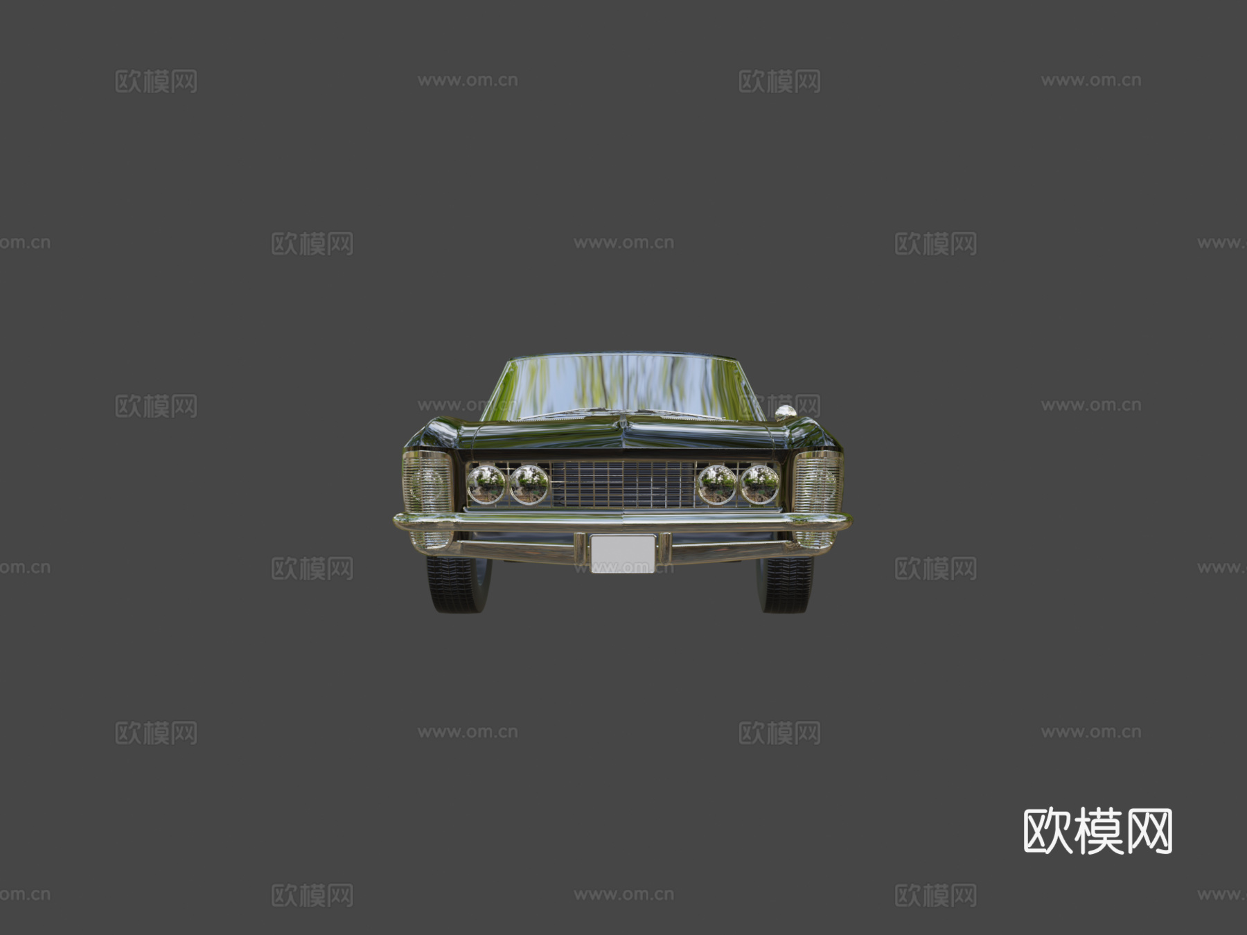 里维埃拉 黑色 钻机车 准备动画su模型