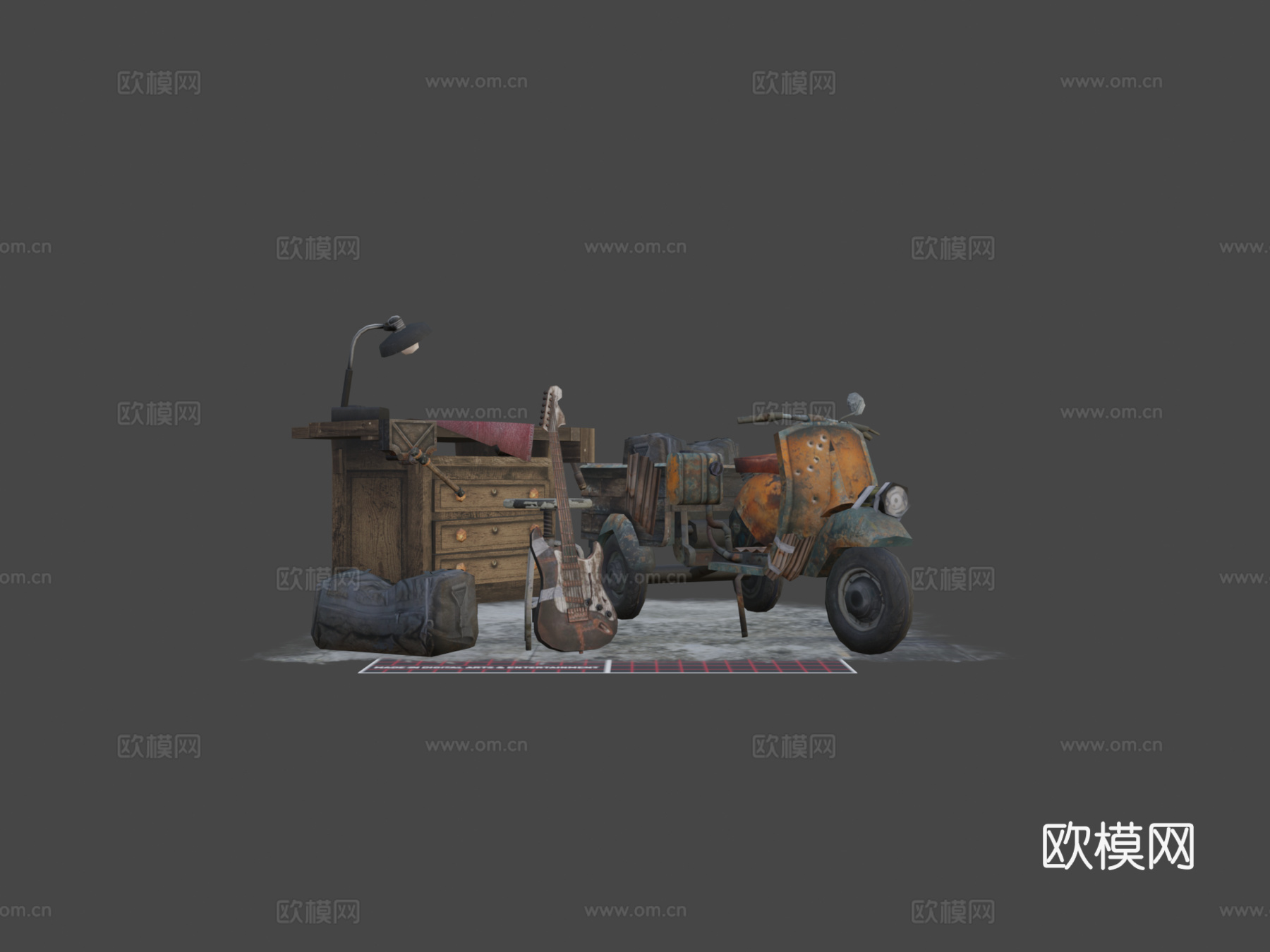 DAE 5 完成道具 锈生su模型