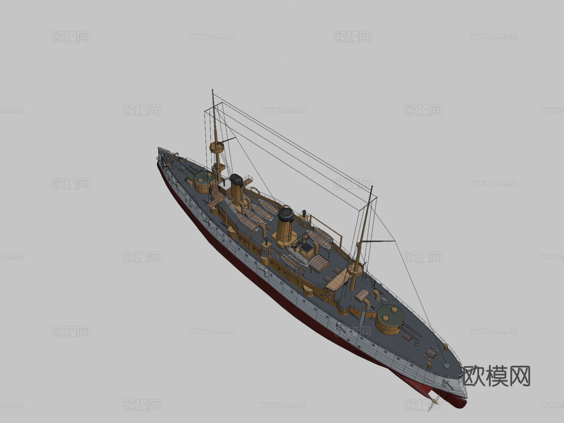 USS奥林匹亚C6su模型